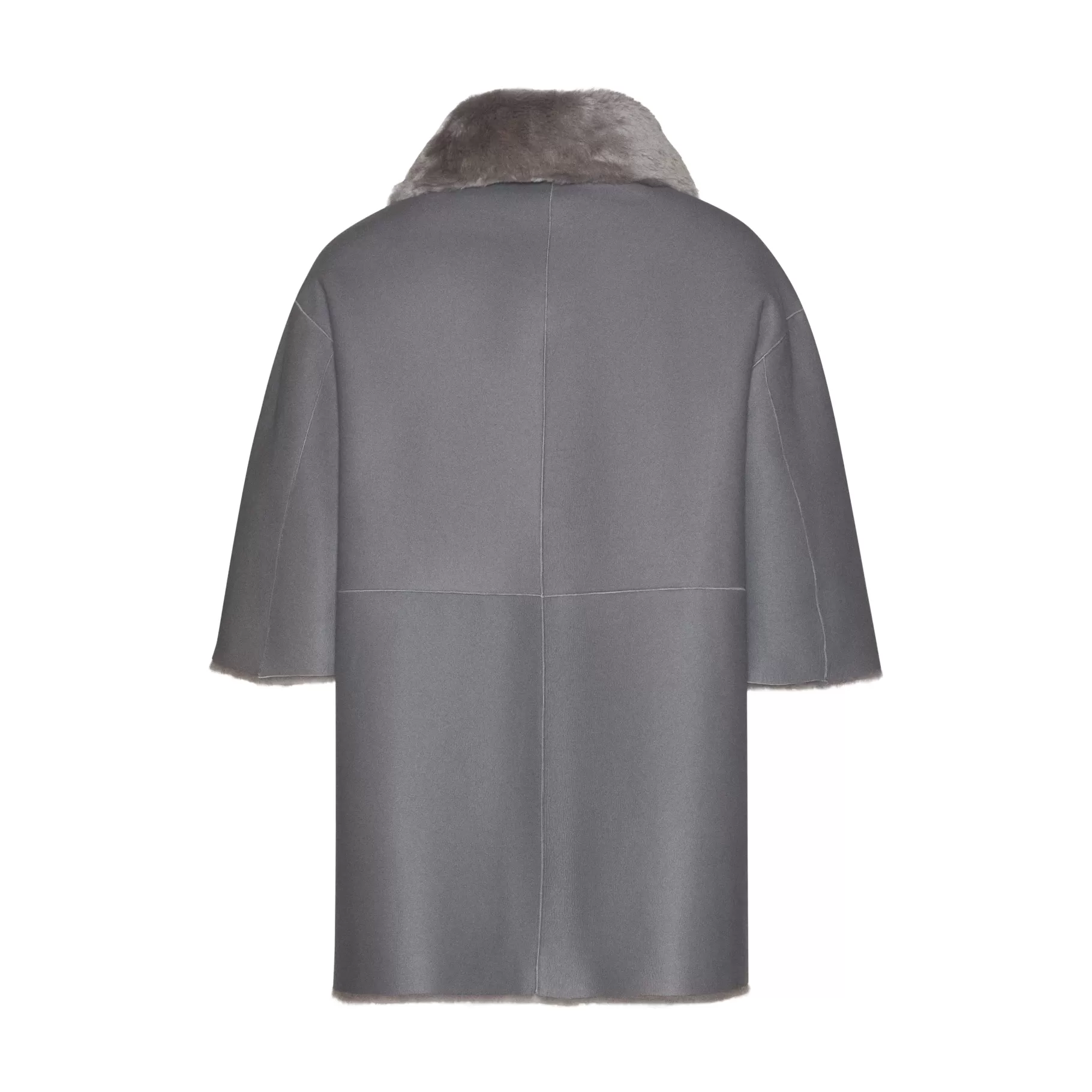 Cheap Fratelli Rossetti Blouson da donna in shearling colore grigio- Pietra