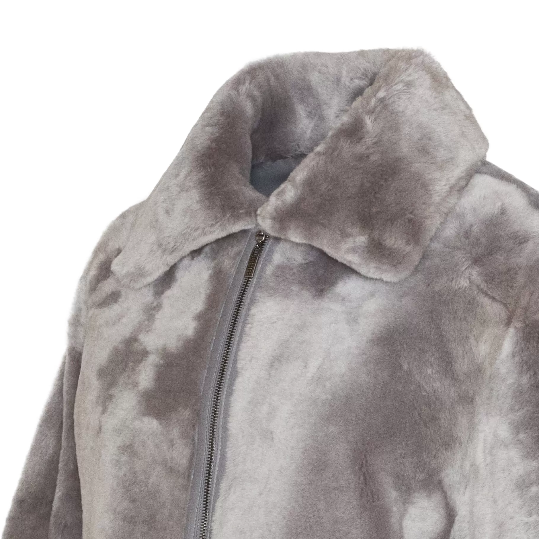 Cheap Fratelli Rossetti Blouson da donna in shearling colore grigio- Pietra