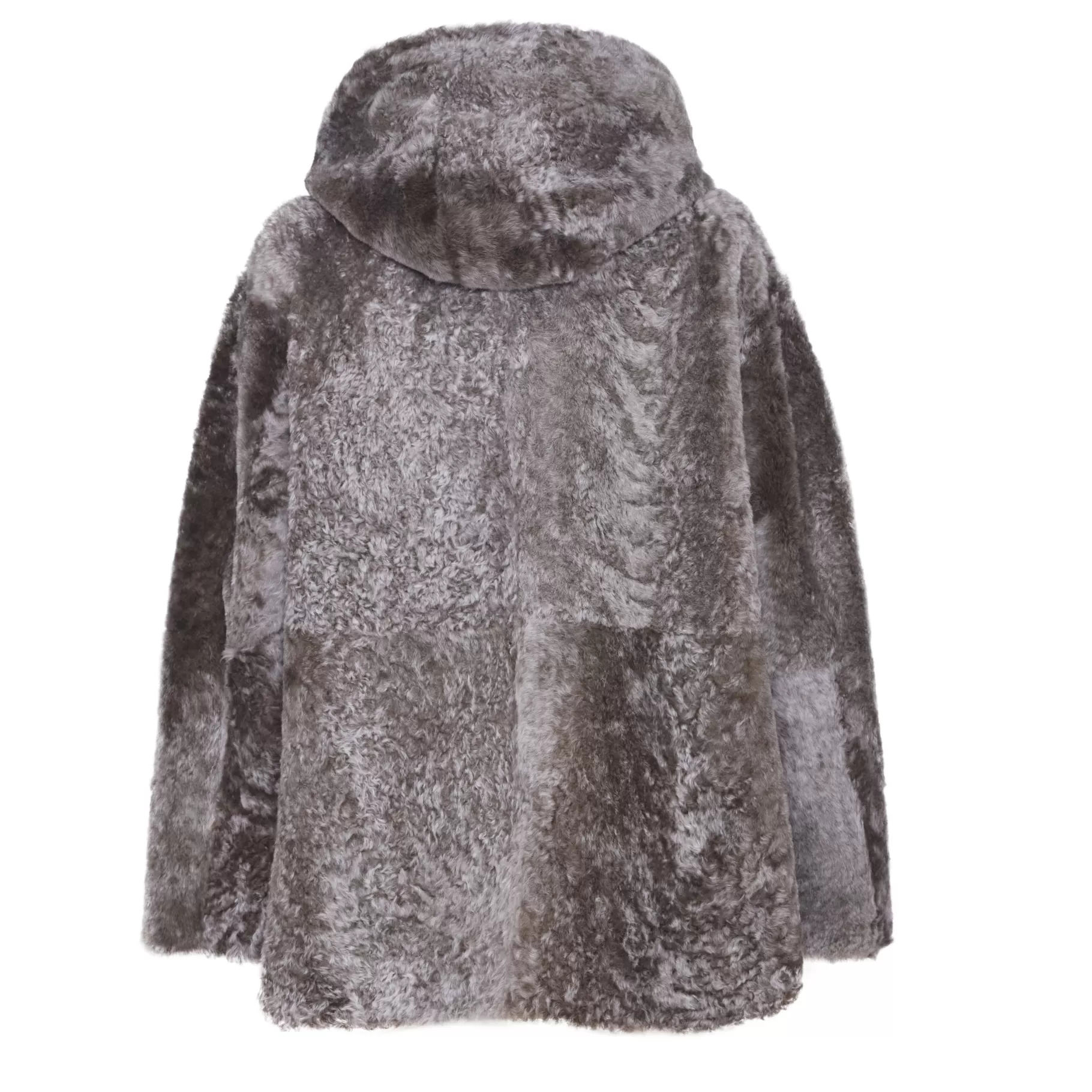 Clearance Fratelli Rossetti Blouson da donna reversibile in shearling colore cuoio- Oliva