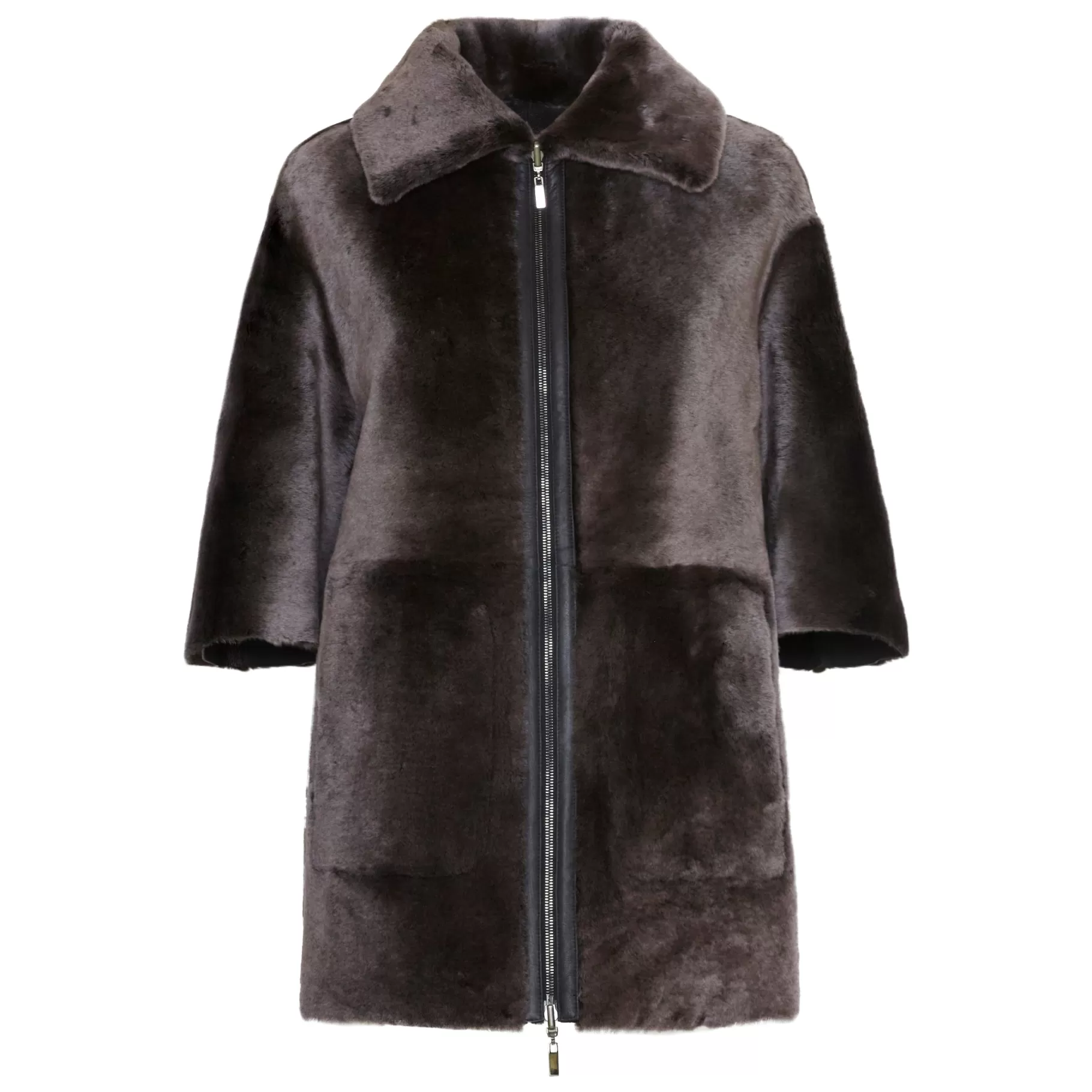 Outlet Fratelli Rossetti Blouson da donna reversibile in shearling colore - Marrone