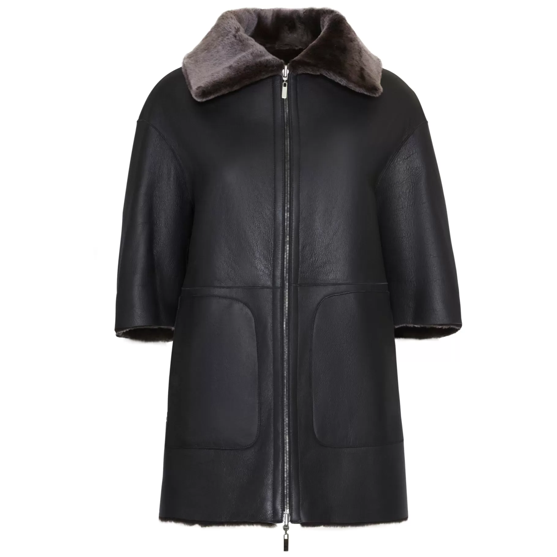 Outlet Fratelli Rossetti Blouson da donna reversibile in shearling colore - Marrone