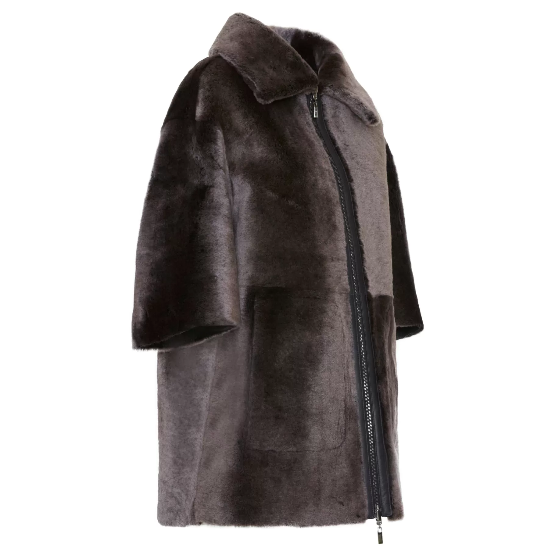 Outlet Fratelli Rossetti Blouson da donna reversibile in shearling colore - Marrone