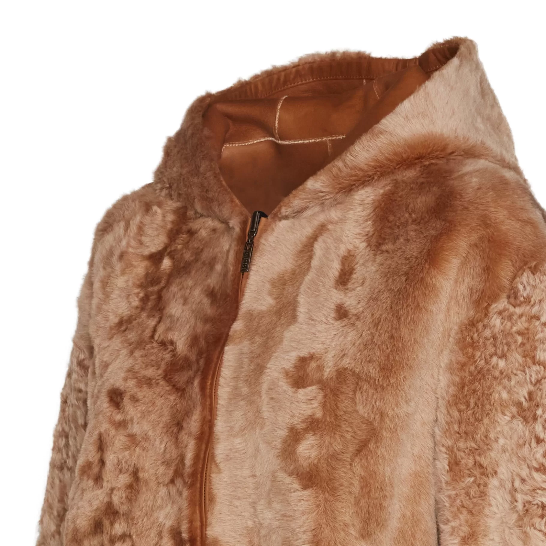 Cheap Fratelli Rossetti Blouson da donna reversibile in shearling colore verde- Cuoio