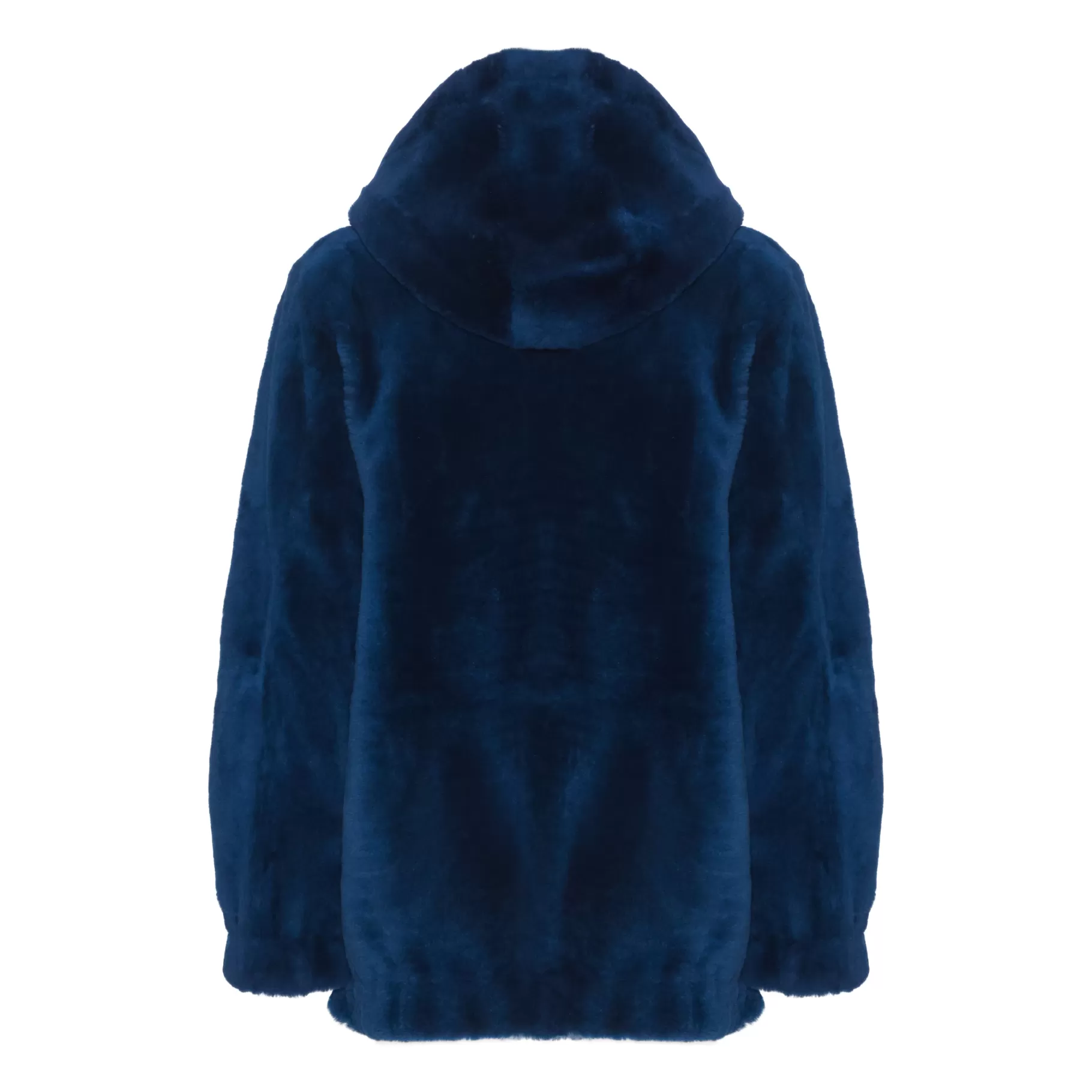 Discount Fratelli Rossetti Bomber da donna reversibile in shearling colore blu- Cobalto