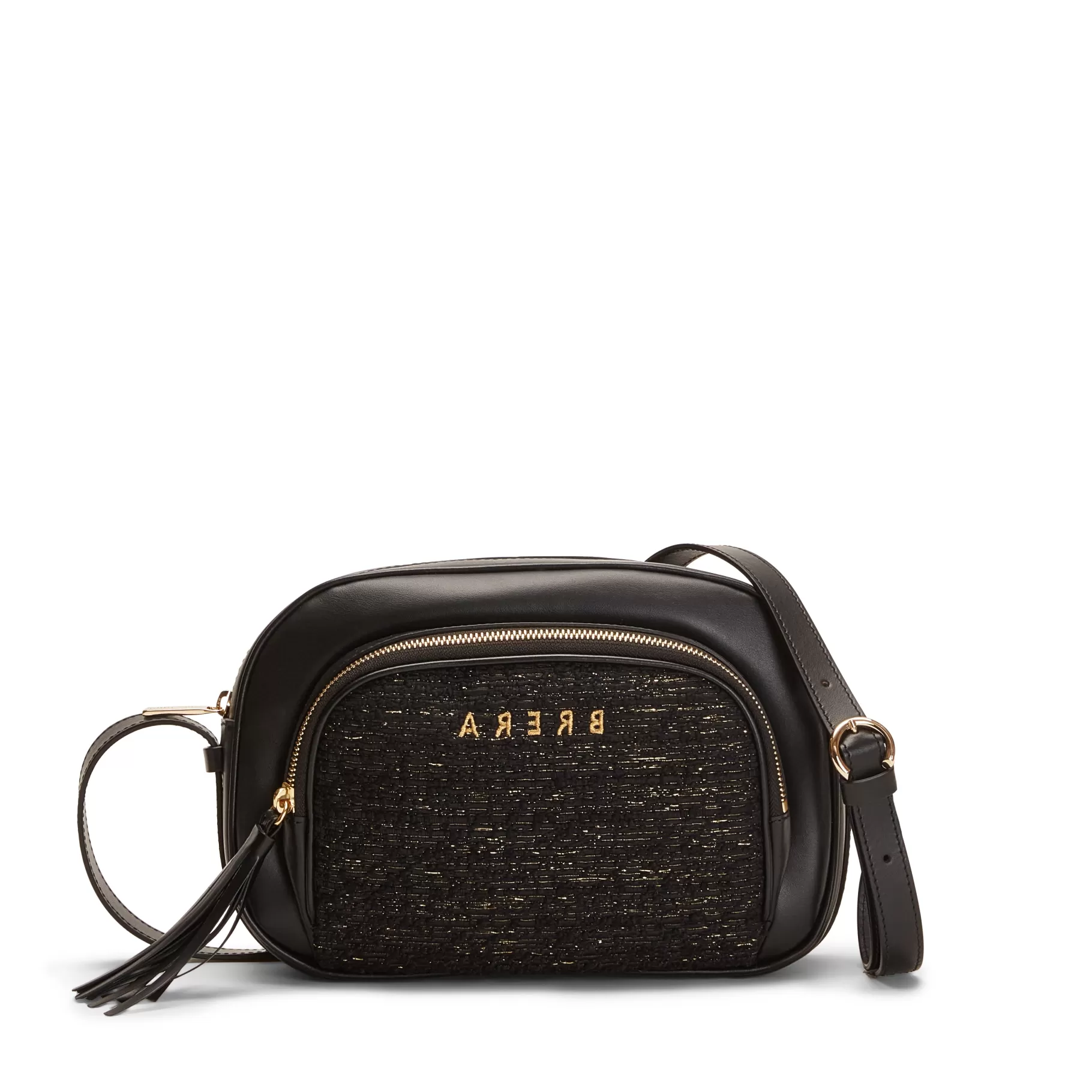 Fashion Fratelli Rossetti Borsa a tracolla Brera in pelle colore nero-