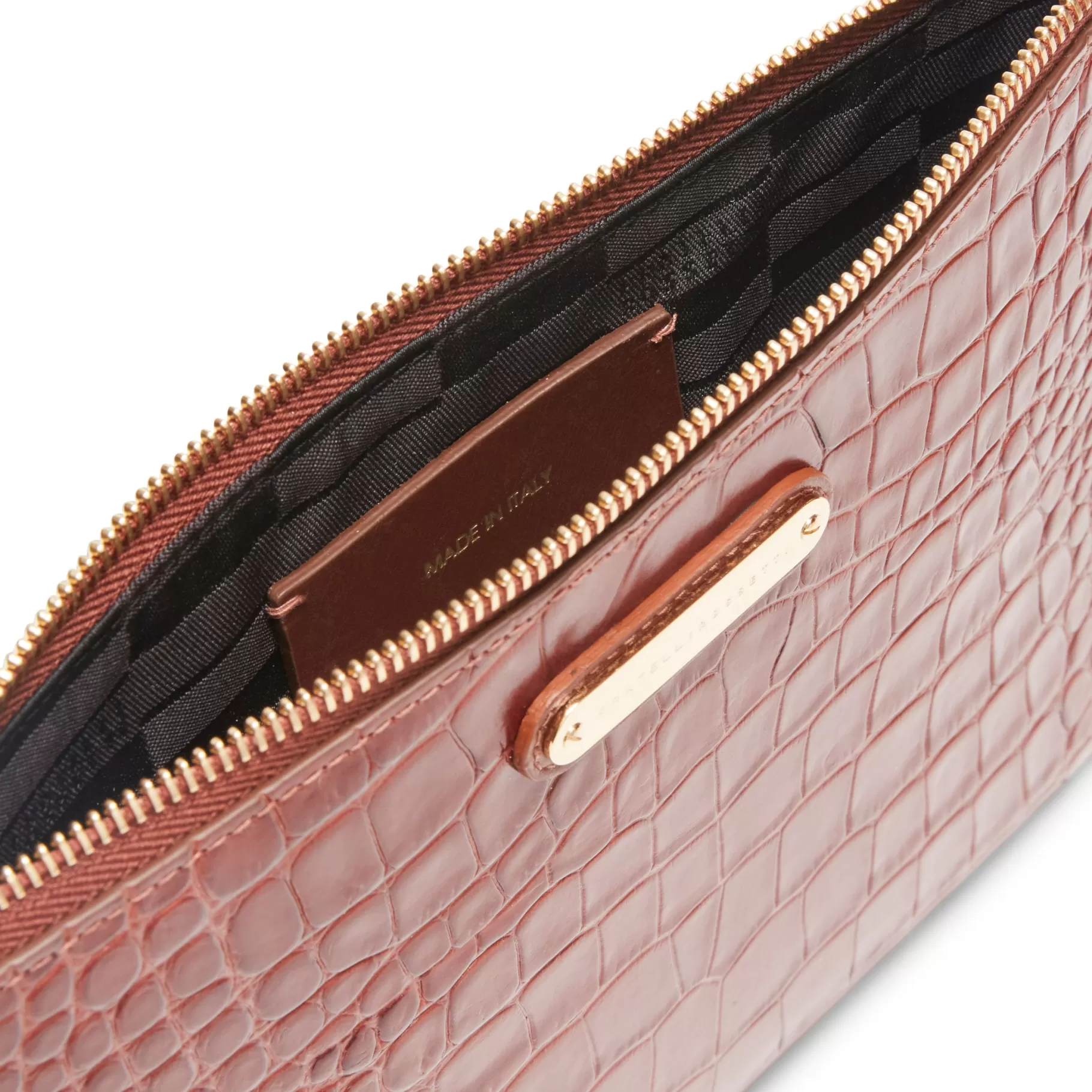 Flash Sale Fratelli Rossetti Bustina donna in pelle colore cognac-