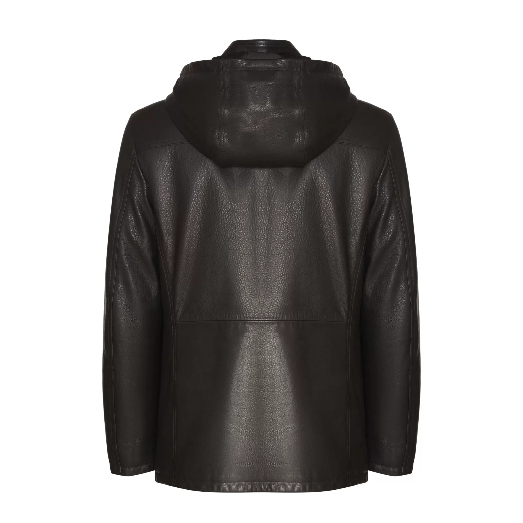 Outlet Fratelli Rossetti Caban da uomo in nappa colore nero- Nera