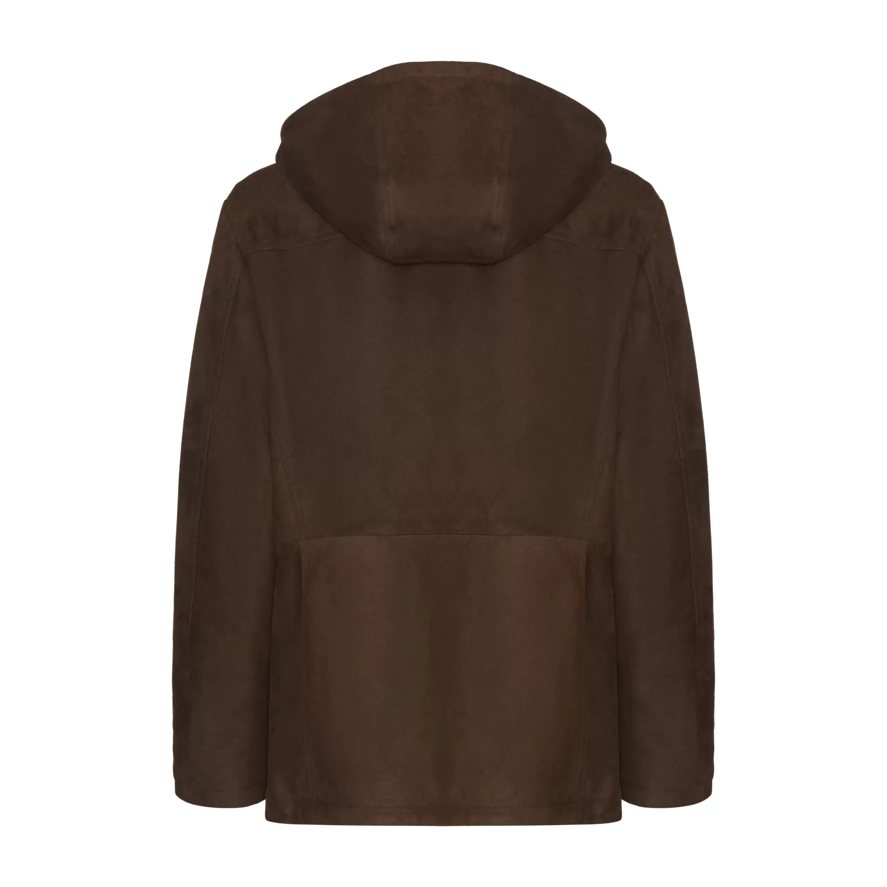 Shop Fratelli Rossetti Caban da uomo in suede colore - Marrone