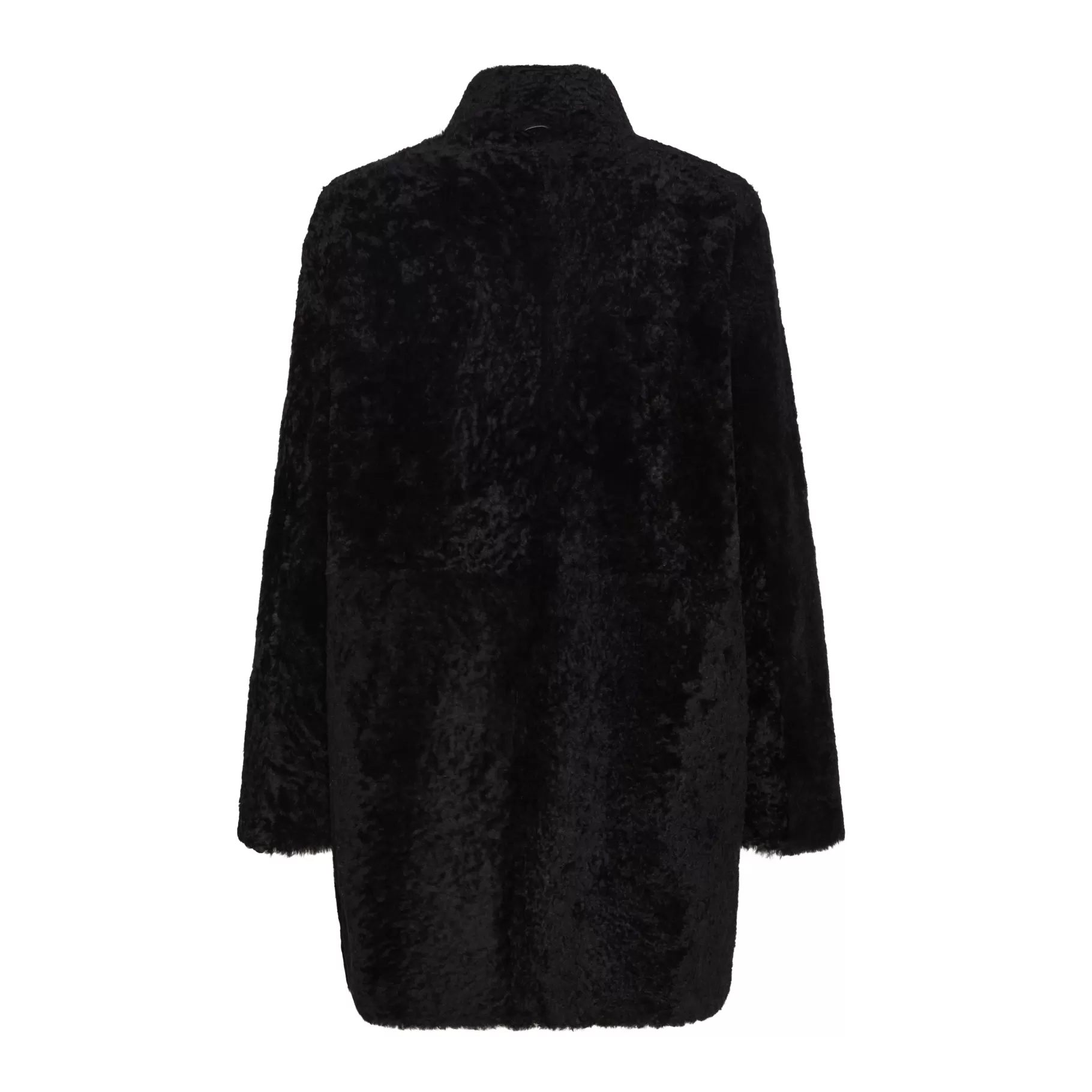 Fashion Fratelli Rossetti Cappotto da donna combinato nylon e shearling reversibile colore - Nero