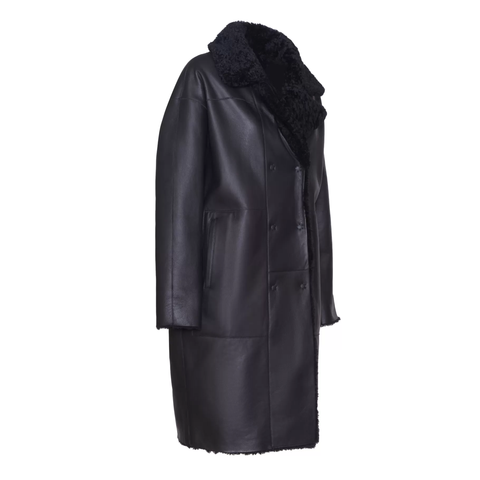 Cheap Fratelli Rossetti Cappotto da donna in shearling colore - Nero
