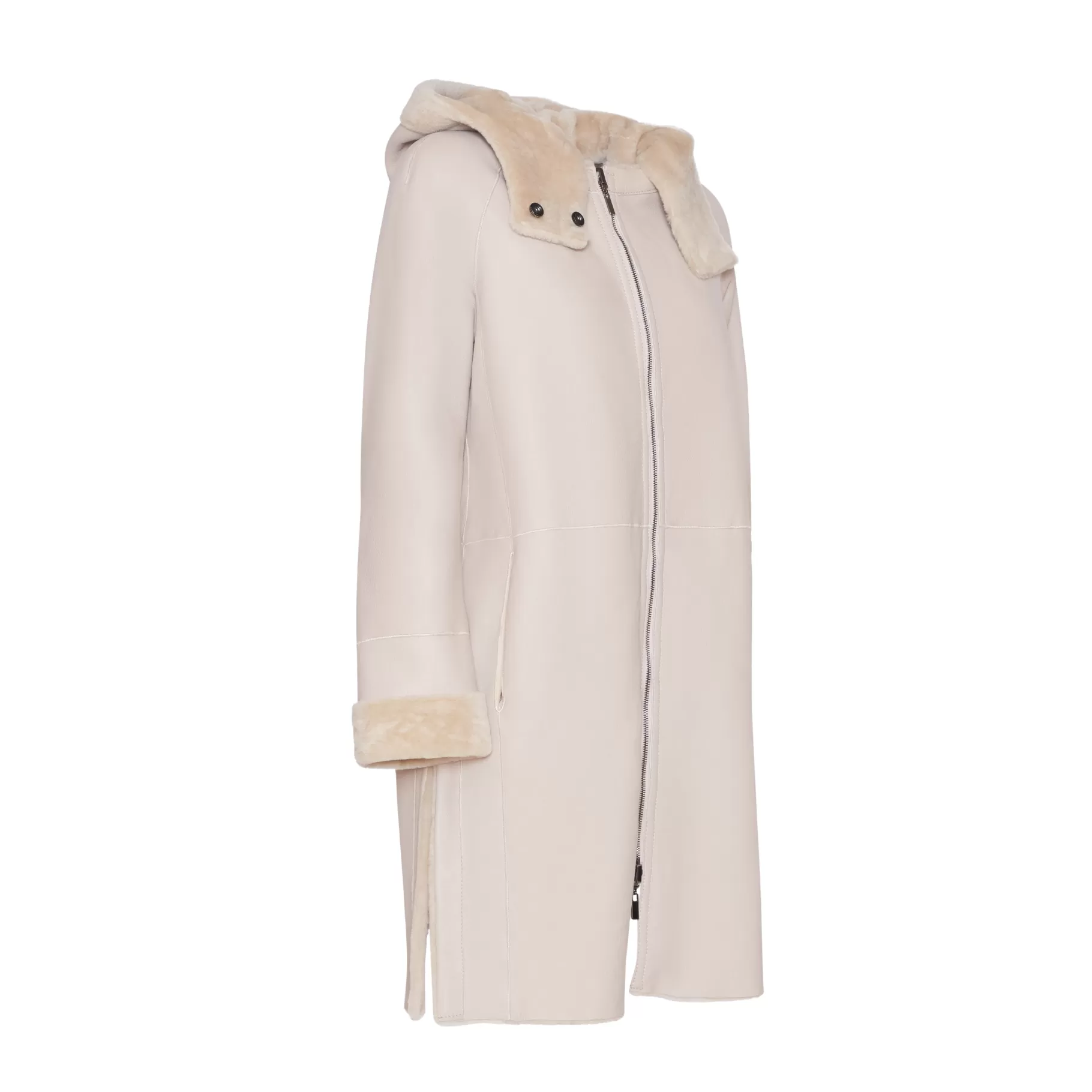 Store Fratelli Rossetti Cappotto da donna reversibile in shearling colore - Beige
