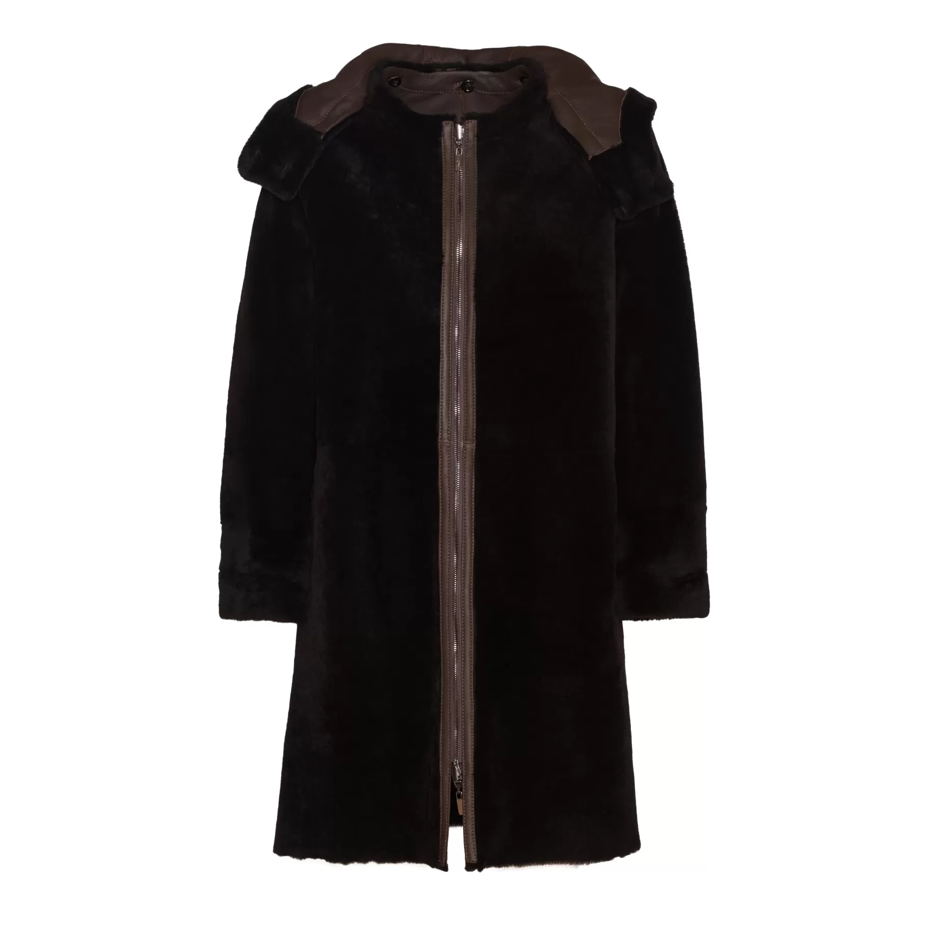 Discount Fratelli Rossetti Cappotto da donna reversibile in shearling colore - Marrone