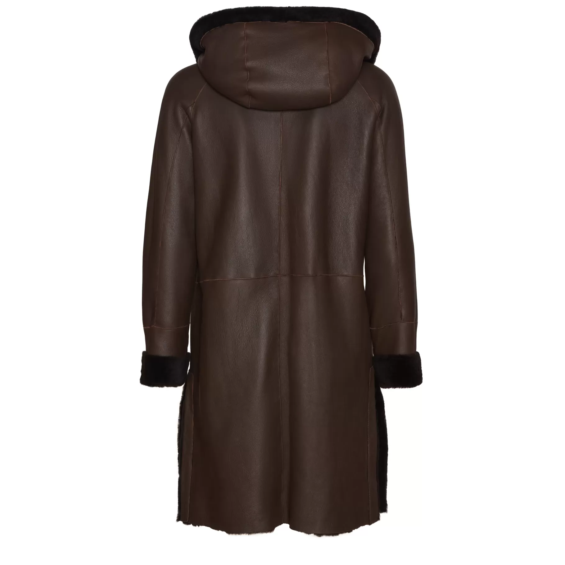 Discount Fratelli Rossetti Cappotto da donna reversibile in shearling colore - Marrone