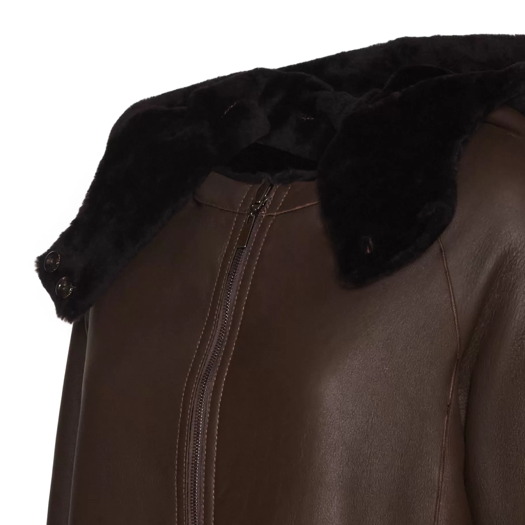 Discount Fratelli Rossetti Cappotto da donna reversibile in shearling colore - Marrone