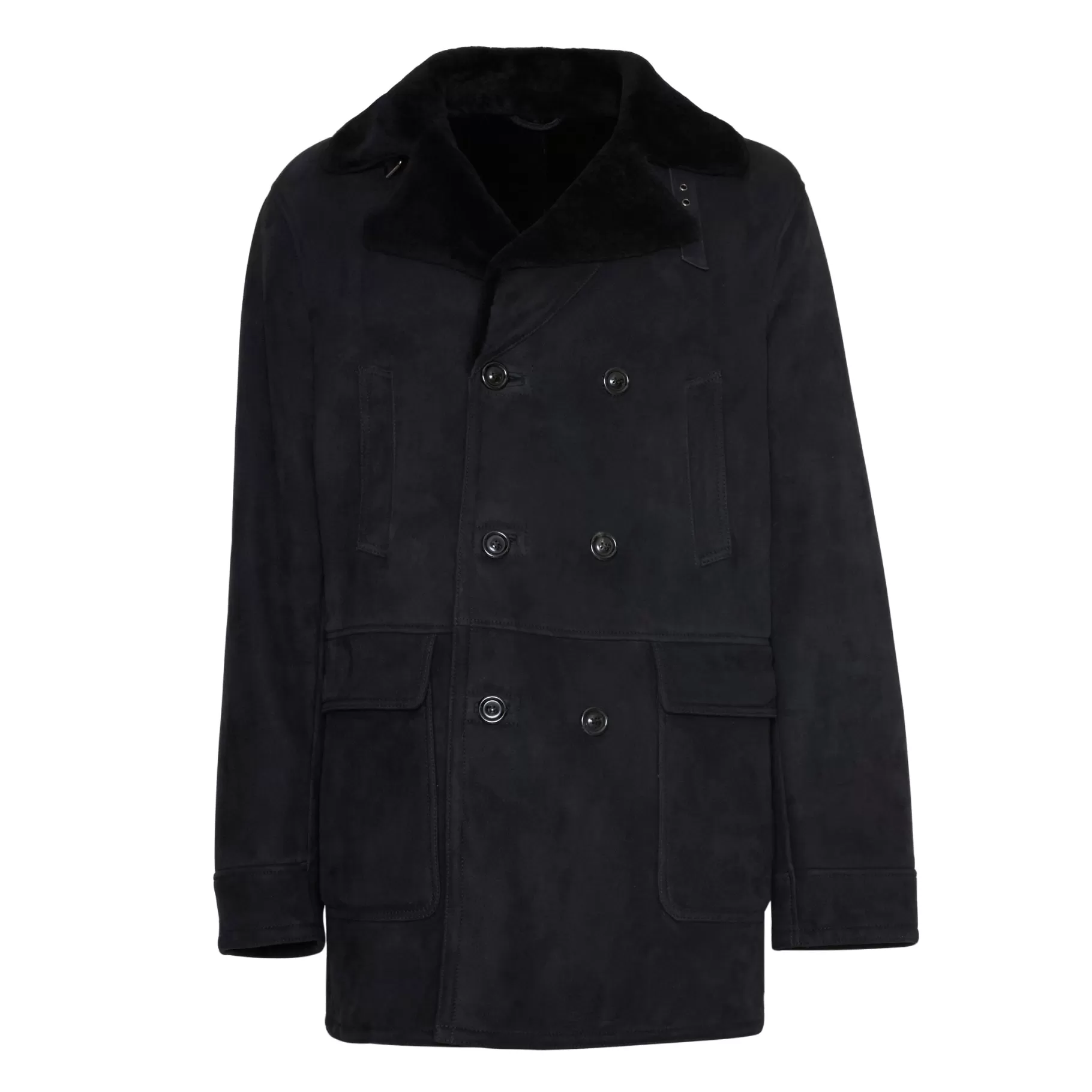 Hot Fratelli Rossetti Cappotto da uomo in shearling colore - Blu