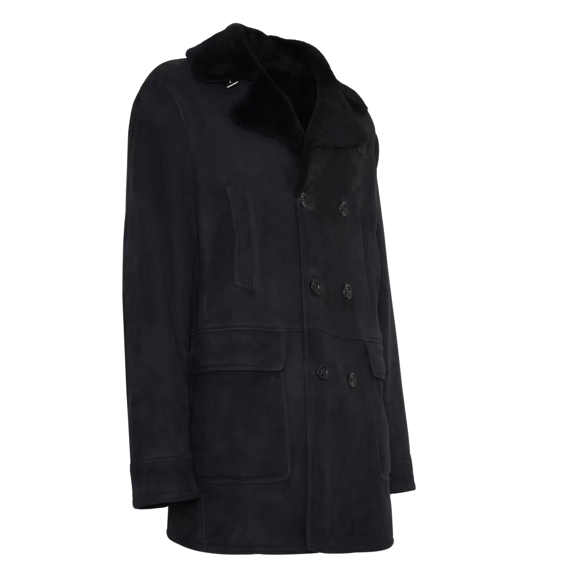 Hot Fratelli Rossetti Cappotto da uomo in shearling colore - Blu