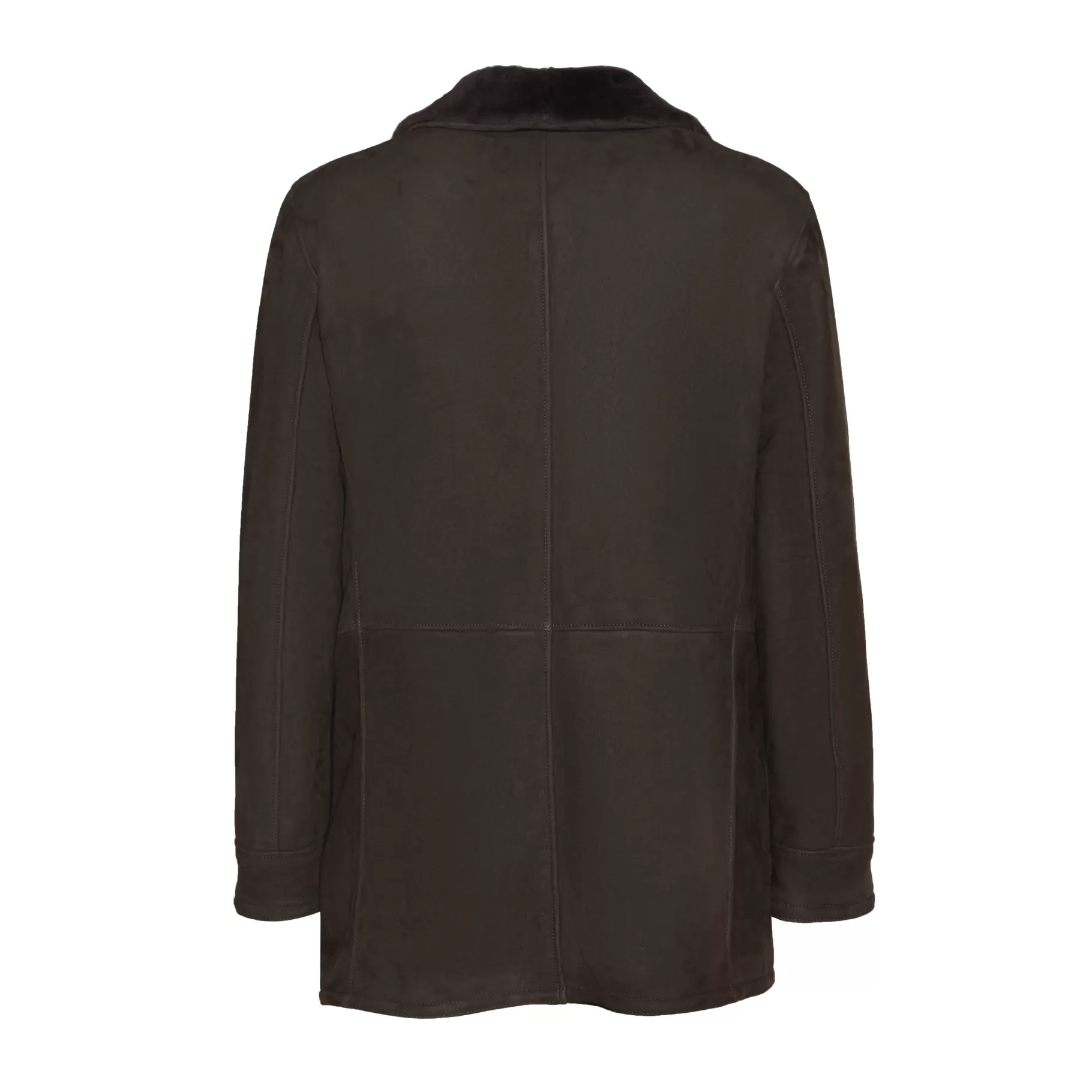 Best Sale Fratelli Rossetti Cappotto da uomo in shearling colore marrone- Castagna