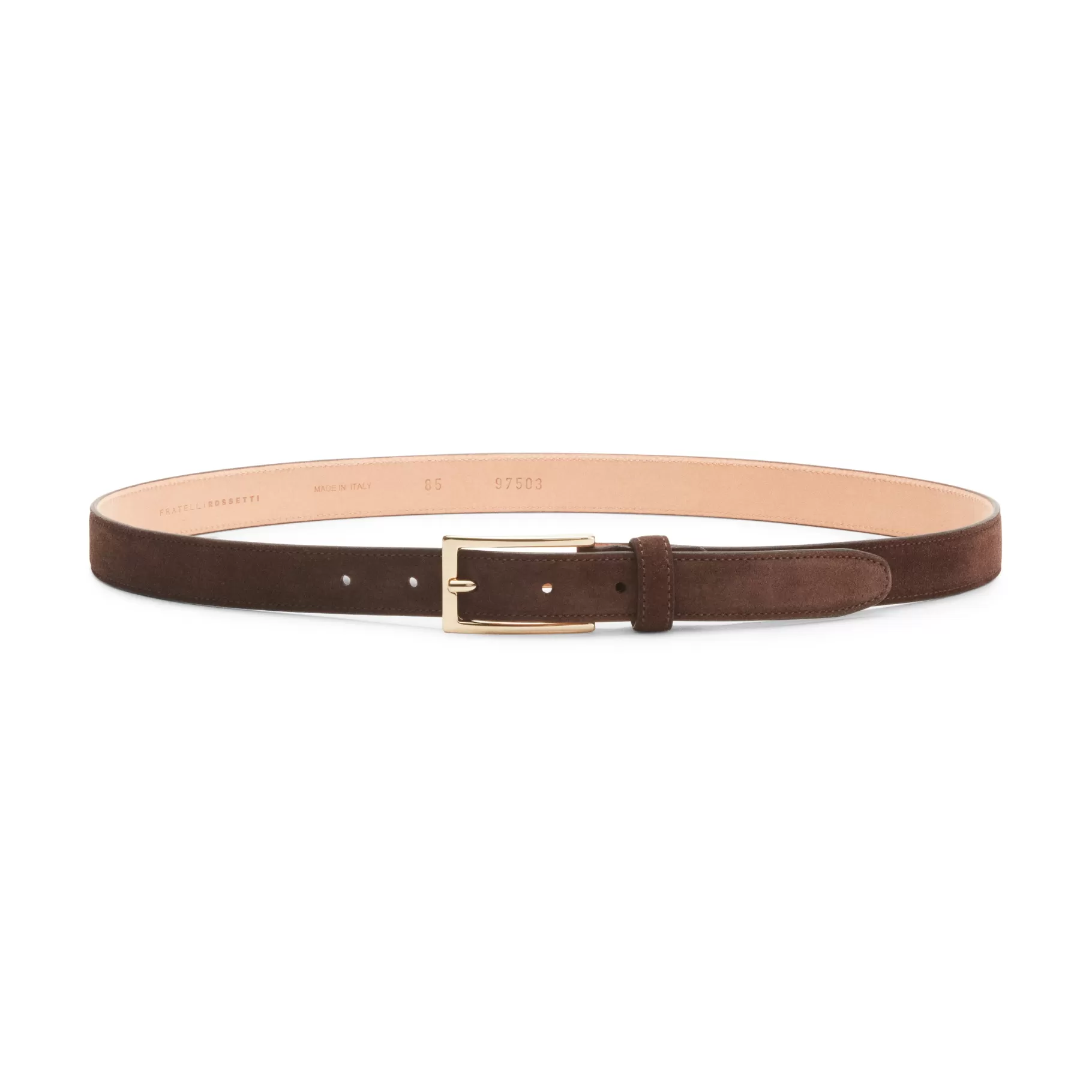 Cheap Fratelli Rossetti Cintura da donna in suede colore - Cacao