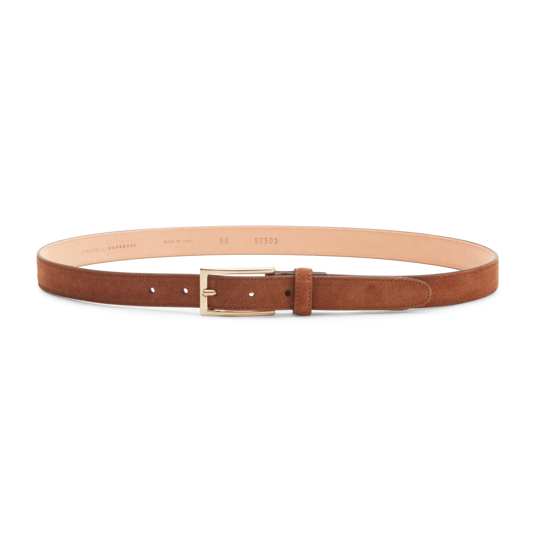 Best Sale Fratelli Rossetti Cintura da donna in suede colore - Cognac