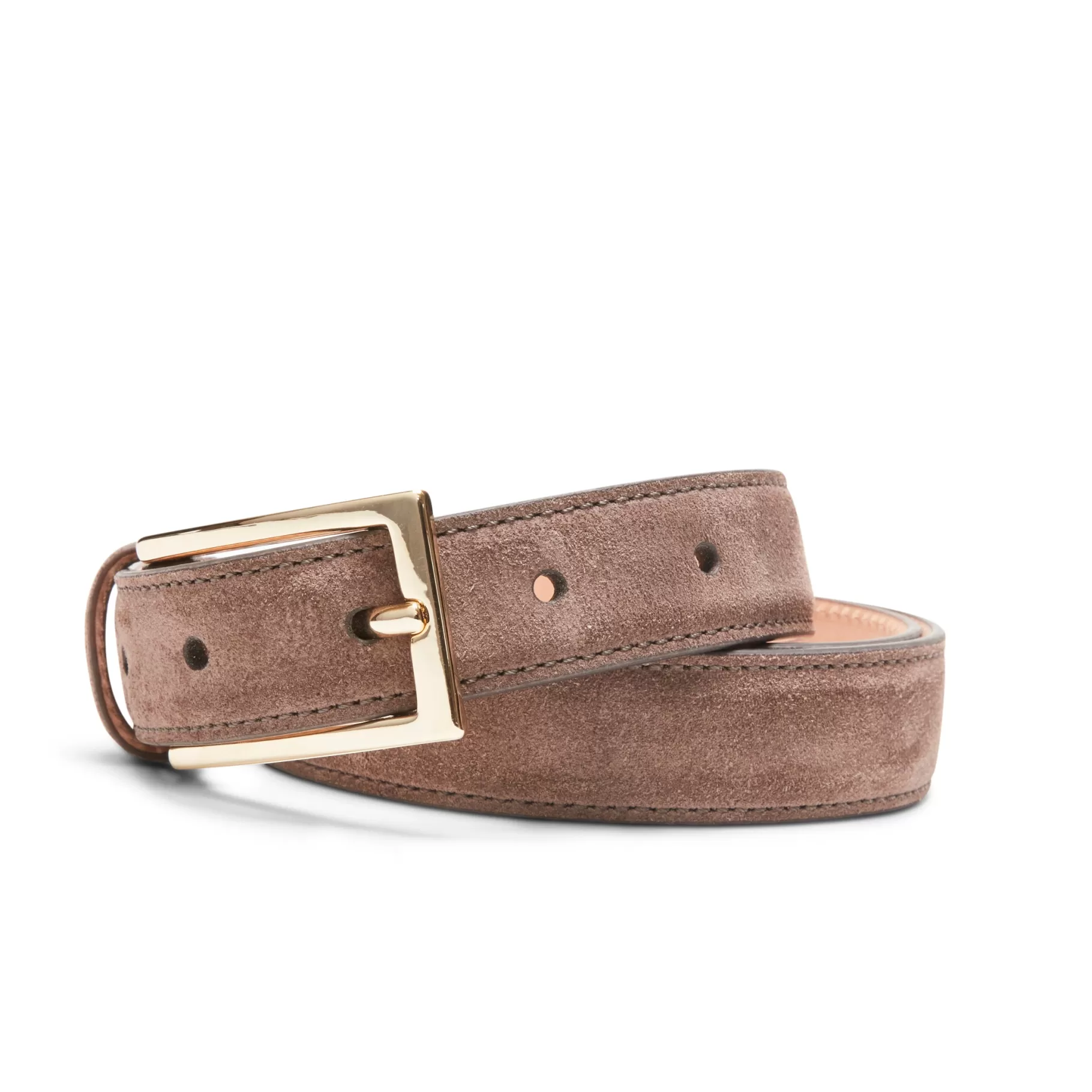 Flash Sale Fratelli Rossetti Cintura da donna in suede colore - Fango