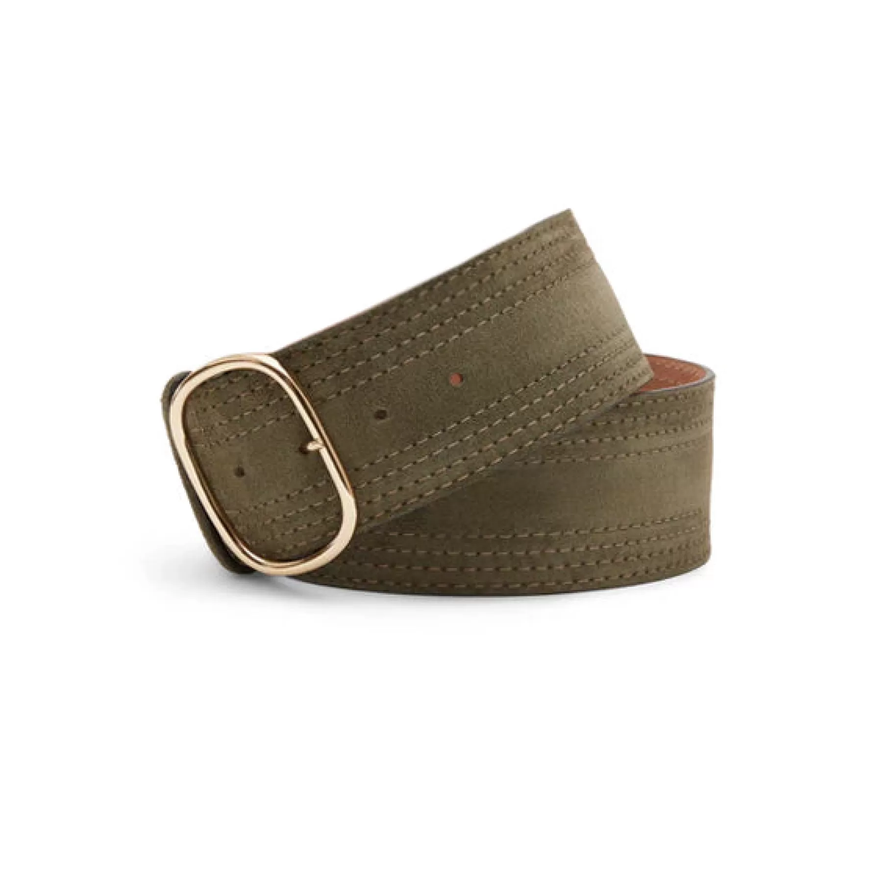 Sale Fratelli Rossetti Cintura da donna in suede colore foresta- Bosco