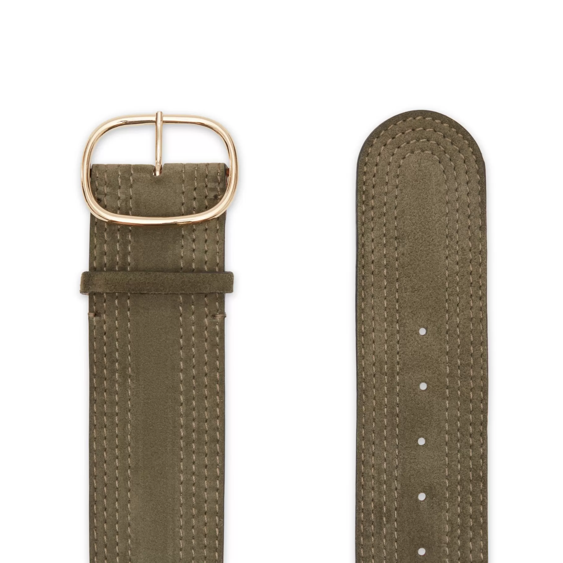 Sale Fratelli Rossetti Cintura da donna in suede colore foresta- Bosco