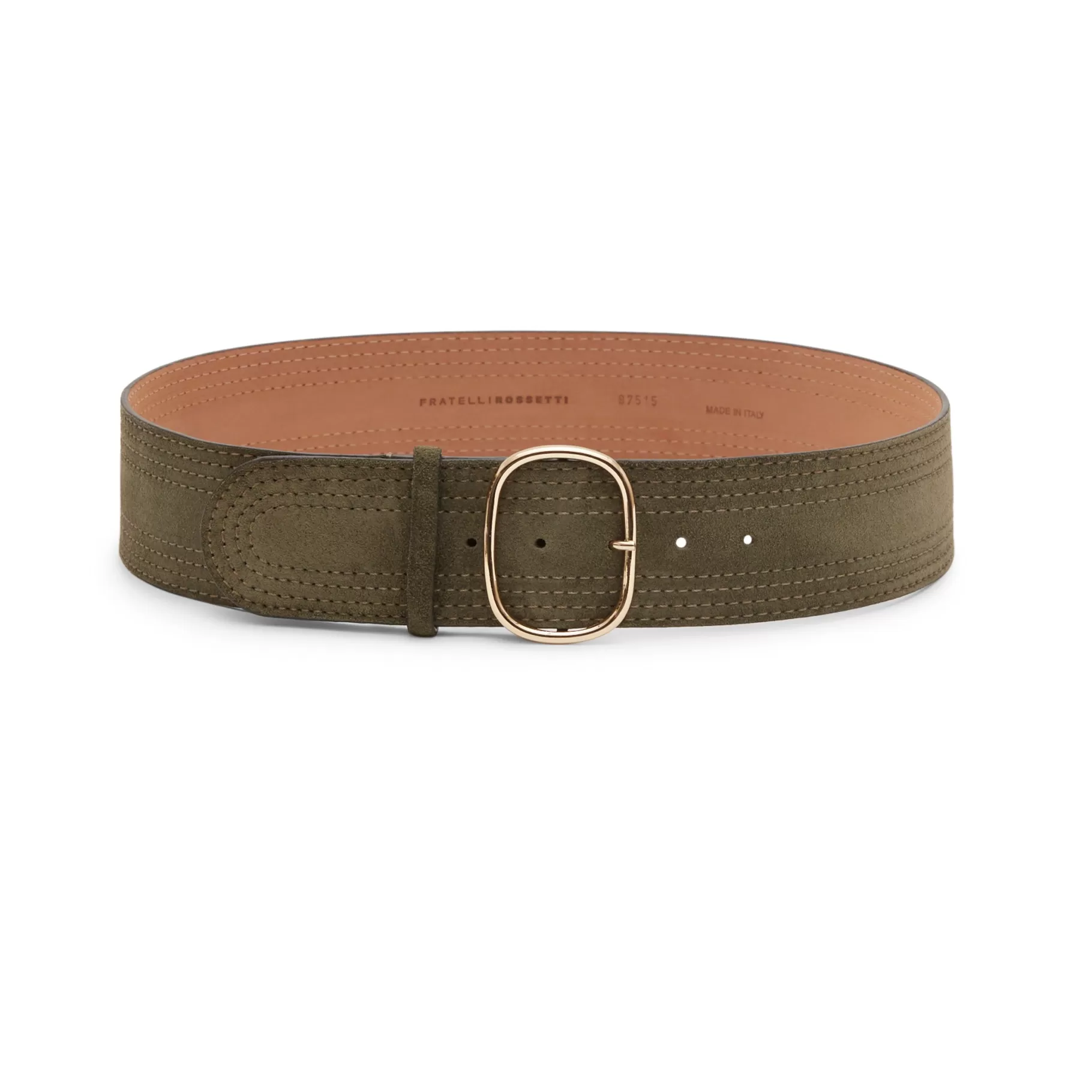 Sale Fratelli Rossetti Cintura da donna in suede colore foresta- Bosco