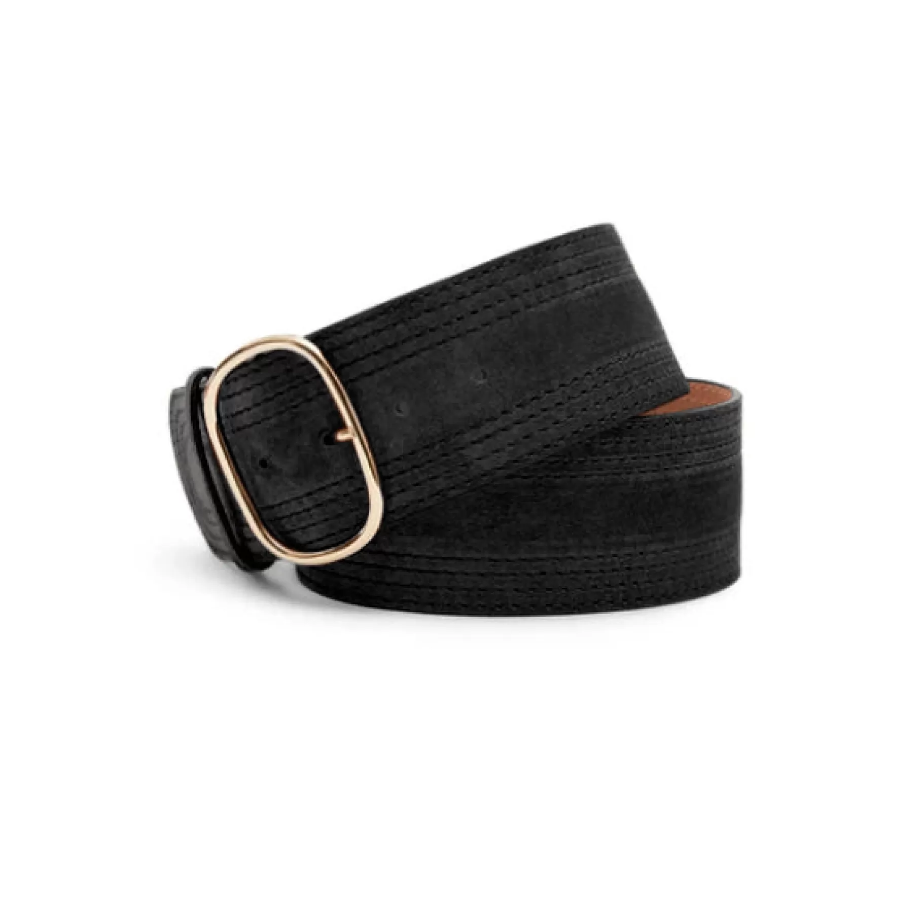 Outlet Fratelli Rossetti Cintura da donna in suede colore - Nero