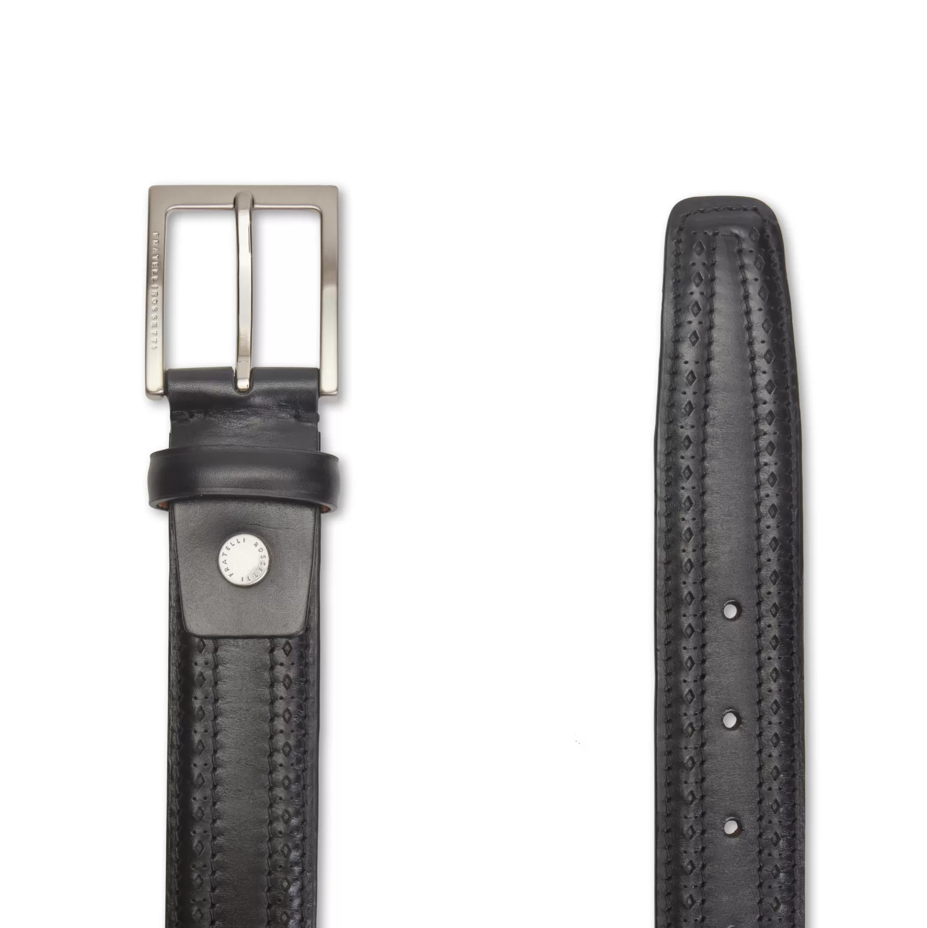 New Fratelli Rossetti Cintura da uomo in pelle colore - Nero