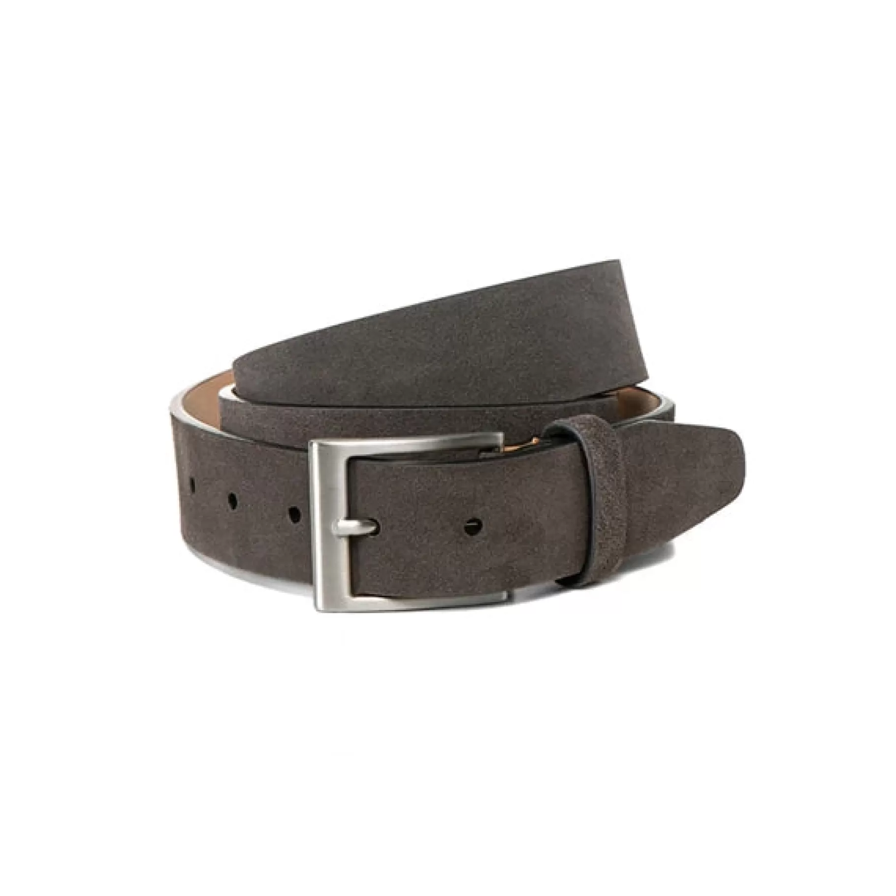 Sale Fratelli Rossetti Cintura da uomo in suede colore antracite- Grigio