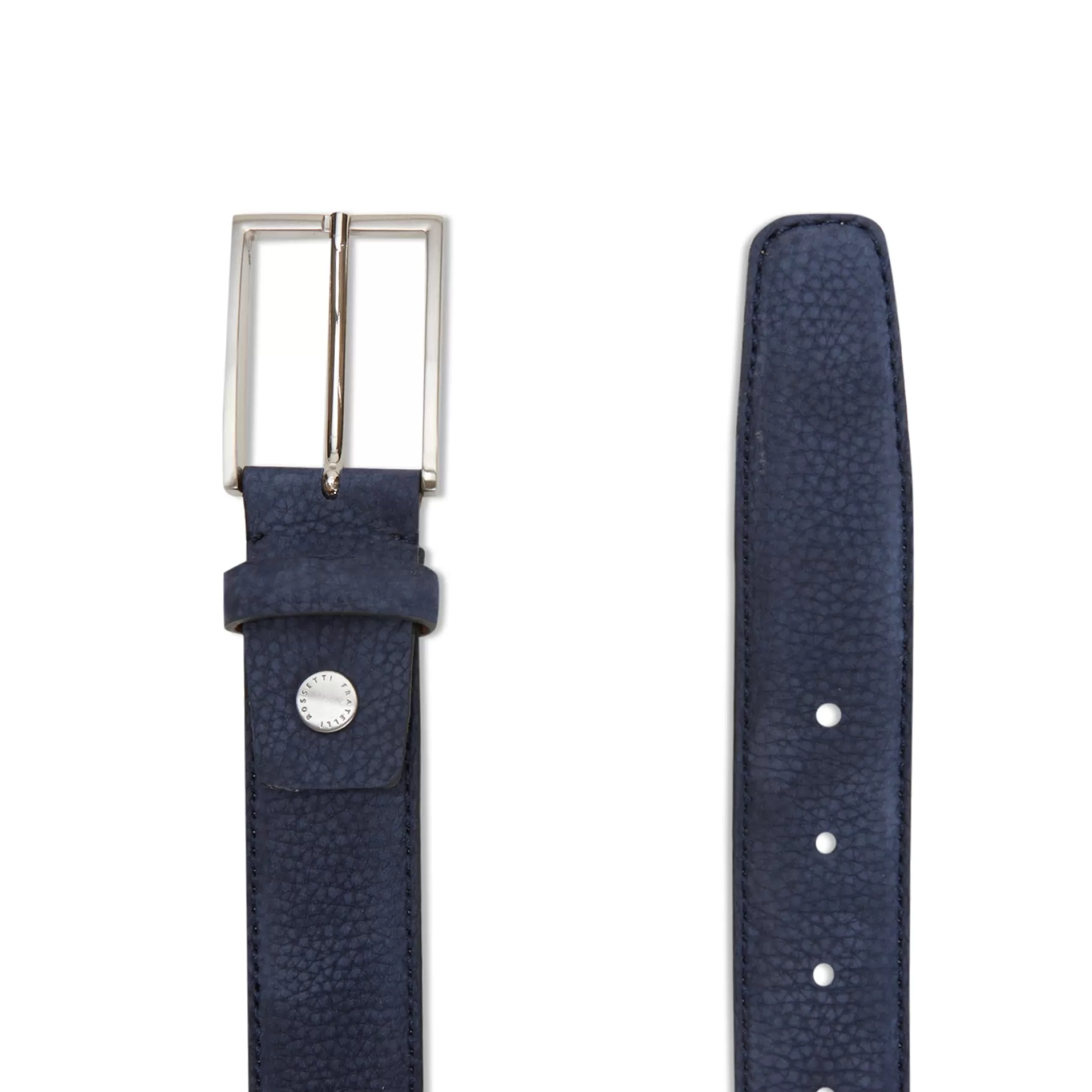 Discount Fratelli Rossetti Cintura da uomo in suede colore verde - Alga