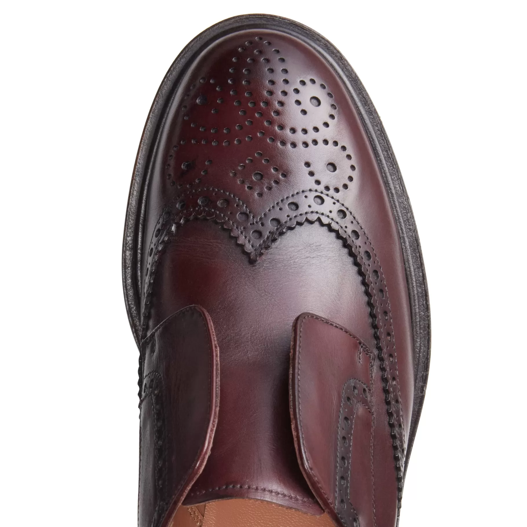 Fashion Fratelli Rossetti Derby Dandy da donna in pelle colore - Granata