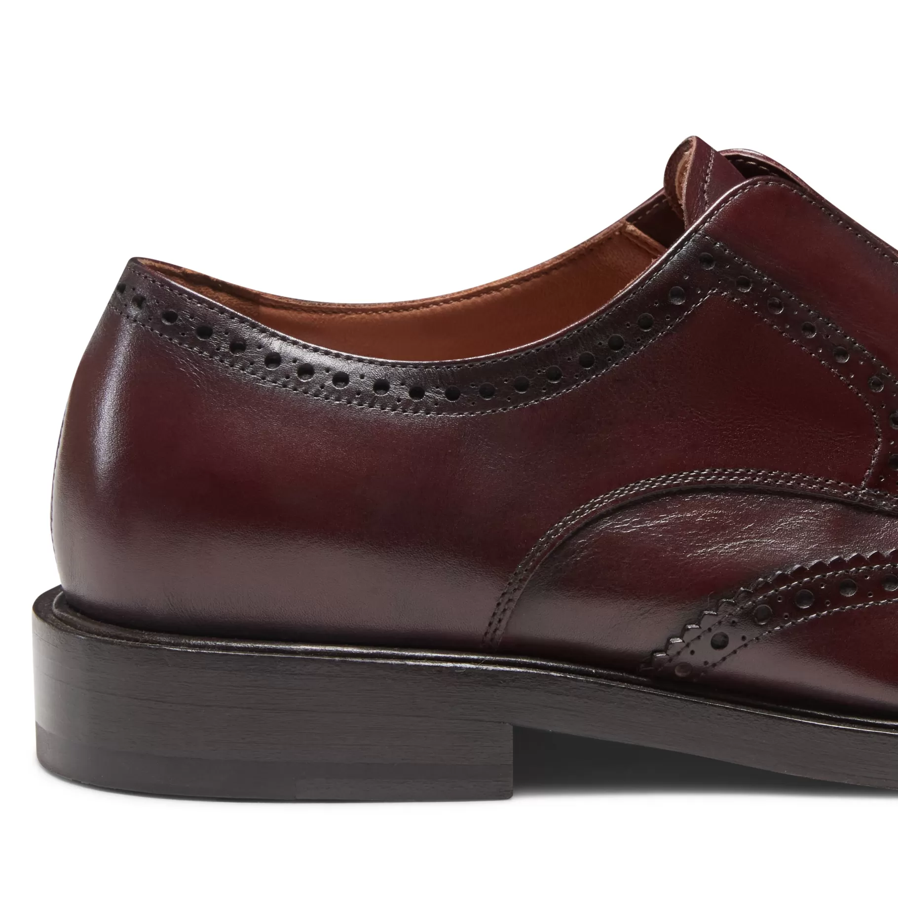 Fashion Fratelli Rossetti Derby Dandy da donna in pelle colore - Granata