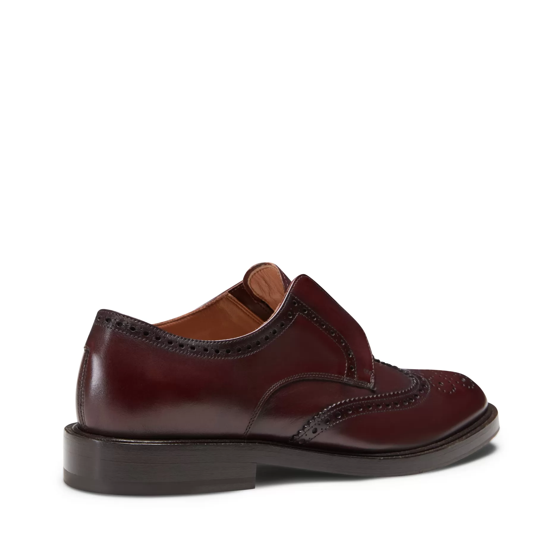 Fashion Fratelli Rossetti Derby Dandy da donna in pelle colore - Granata