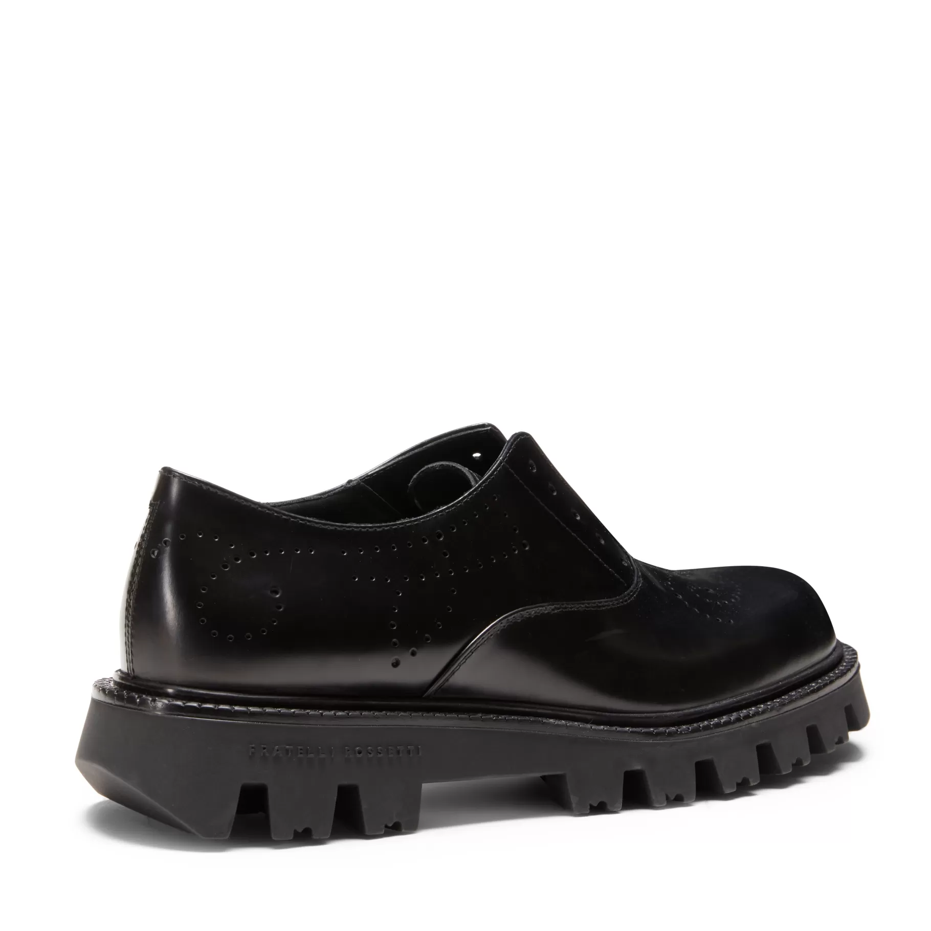 Online Fratelli Rossetti Derby Dandy da donna in pelle colore - Nero