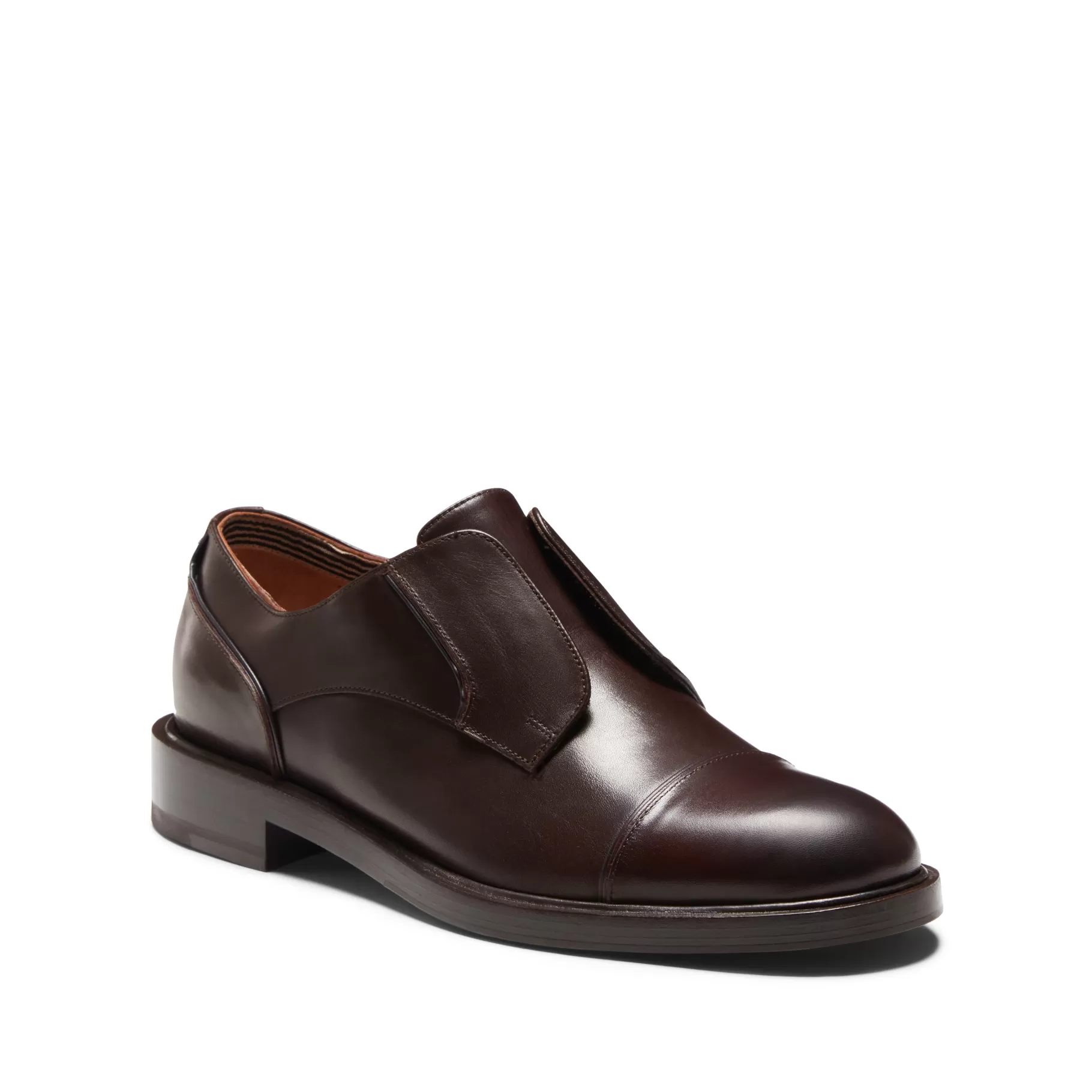 Hot Fratelli Rossetti Derby Dandy in pelle colore mandorla- Mogano