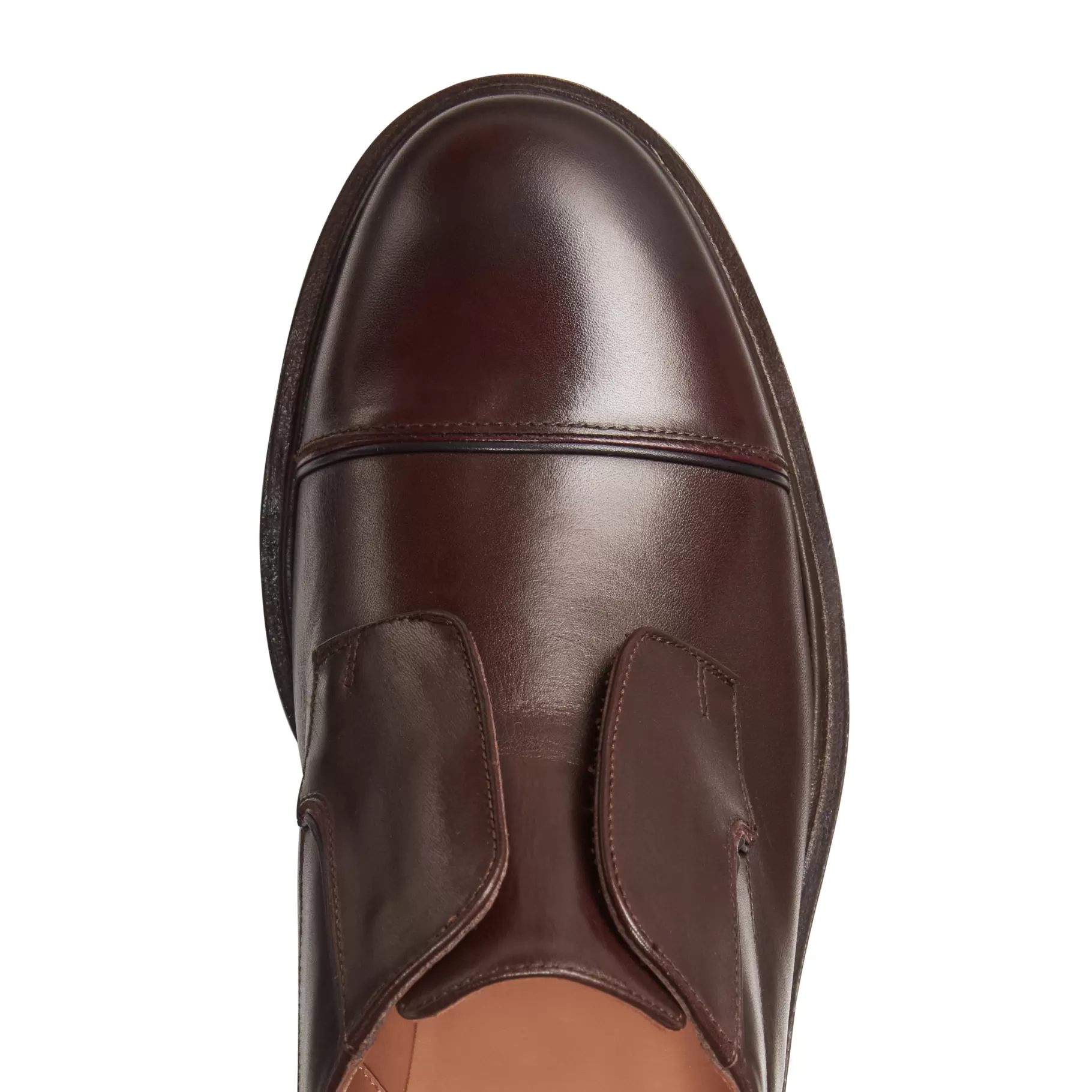 Hot Fratelli Rossetti Derby Dandy in pelle colore mandorla- Mogano