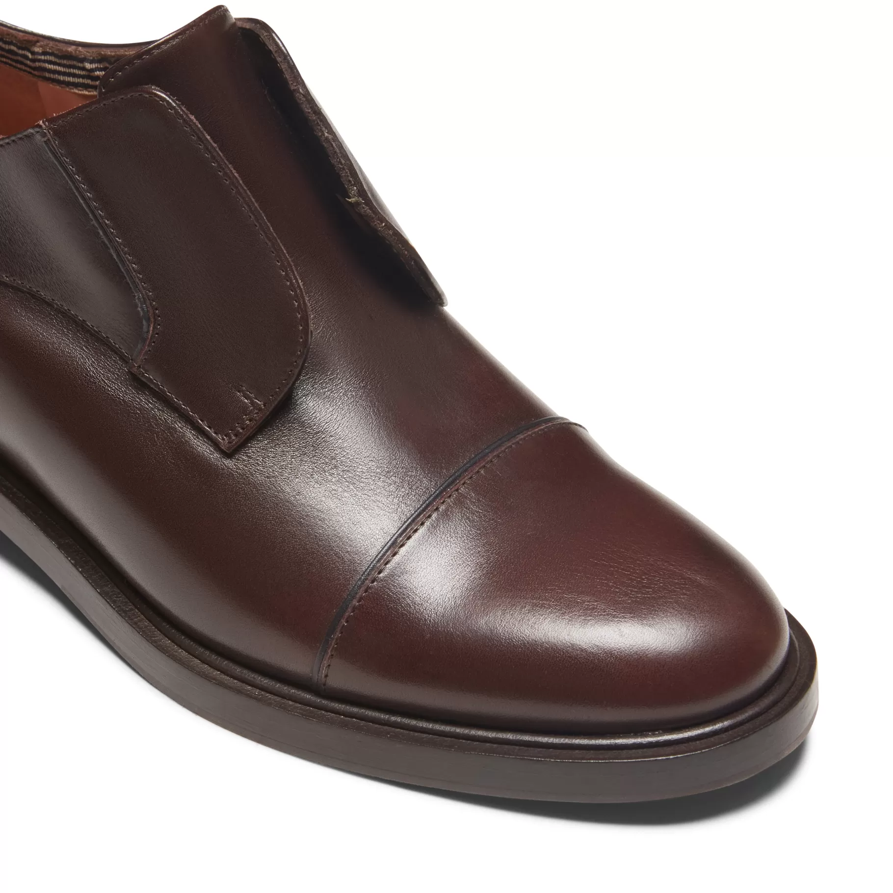 Hot Fratelli Rossetti Derby Dandy in pelle colore mandorla- Mogano