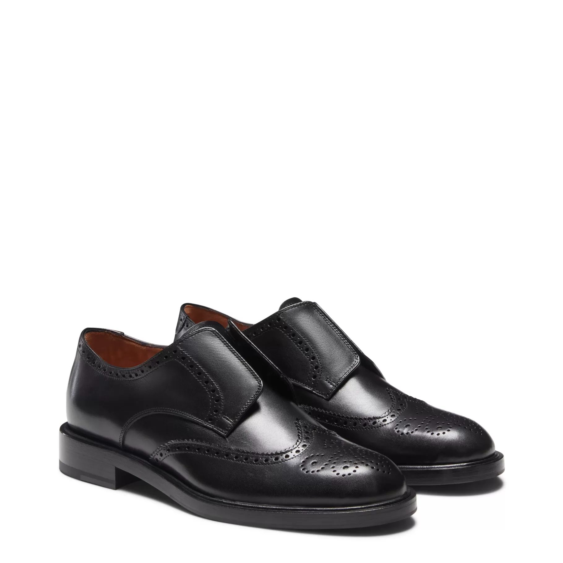 Outlet Fratelli Rossetti Derby Dandy in pelle colore - Nero