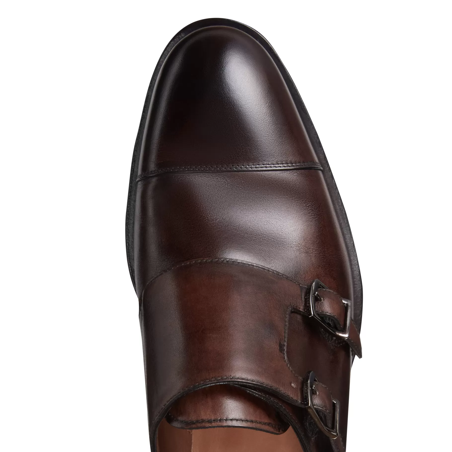 Cheap Fratelli Rossetti Derby doppia fibbia in pelle colore - Ebano