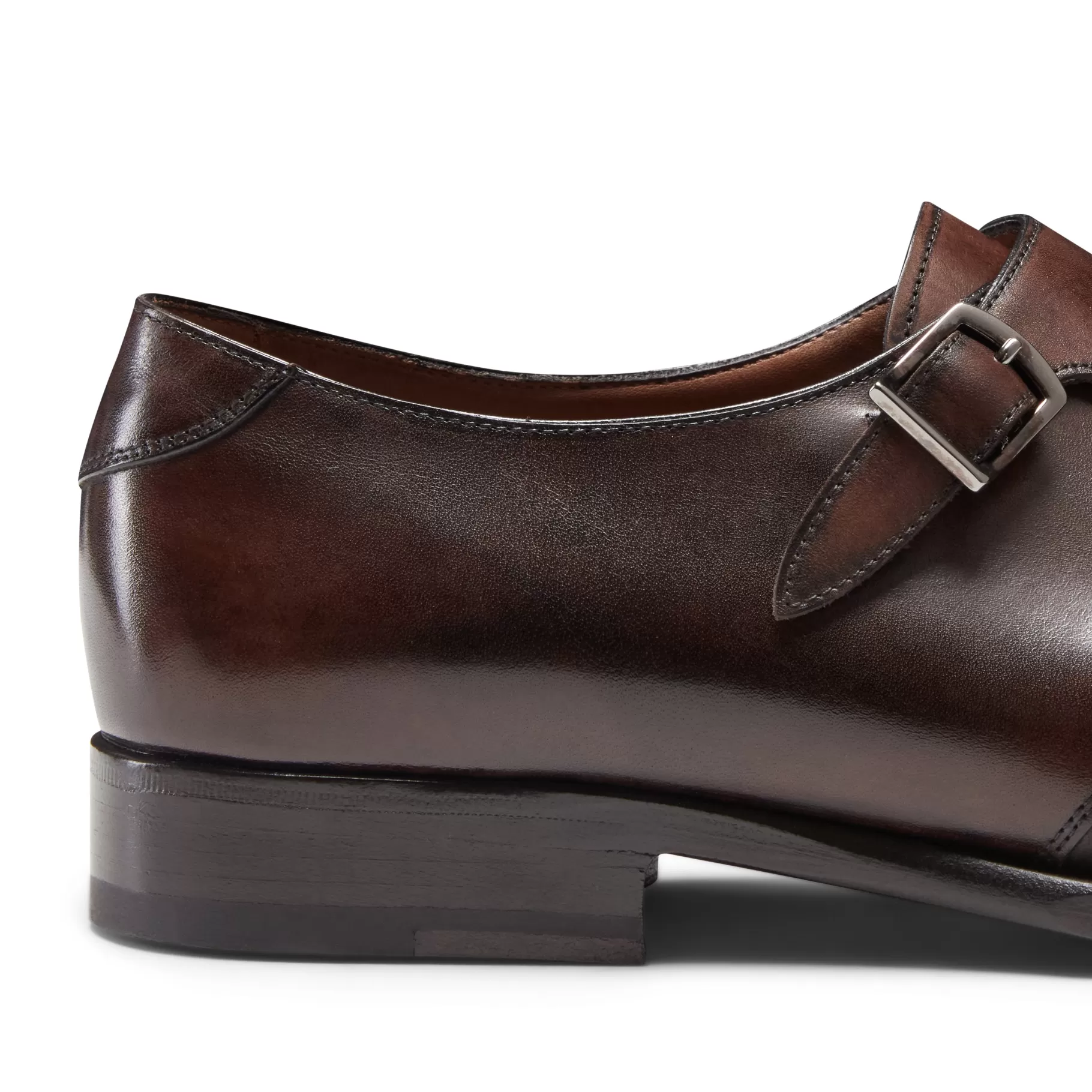 Cheap Fratelli Rossetti Derby doppia fibbia in pelle colore - Ebano