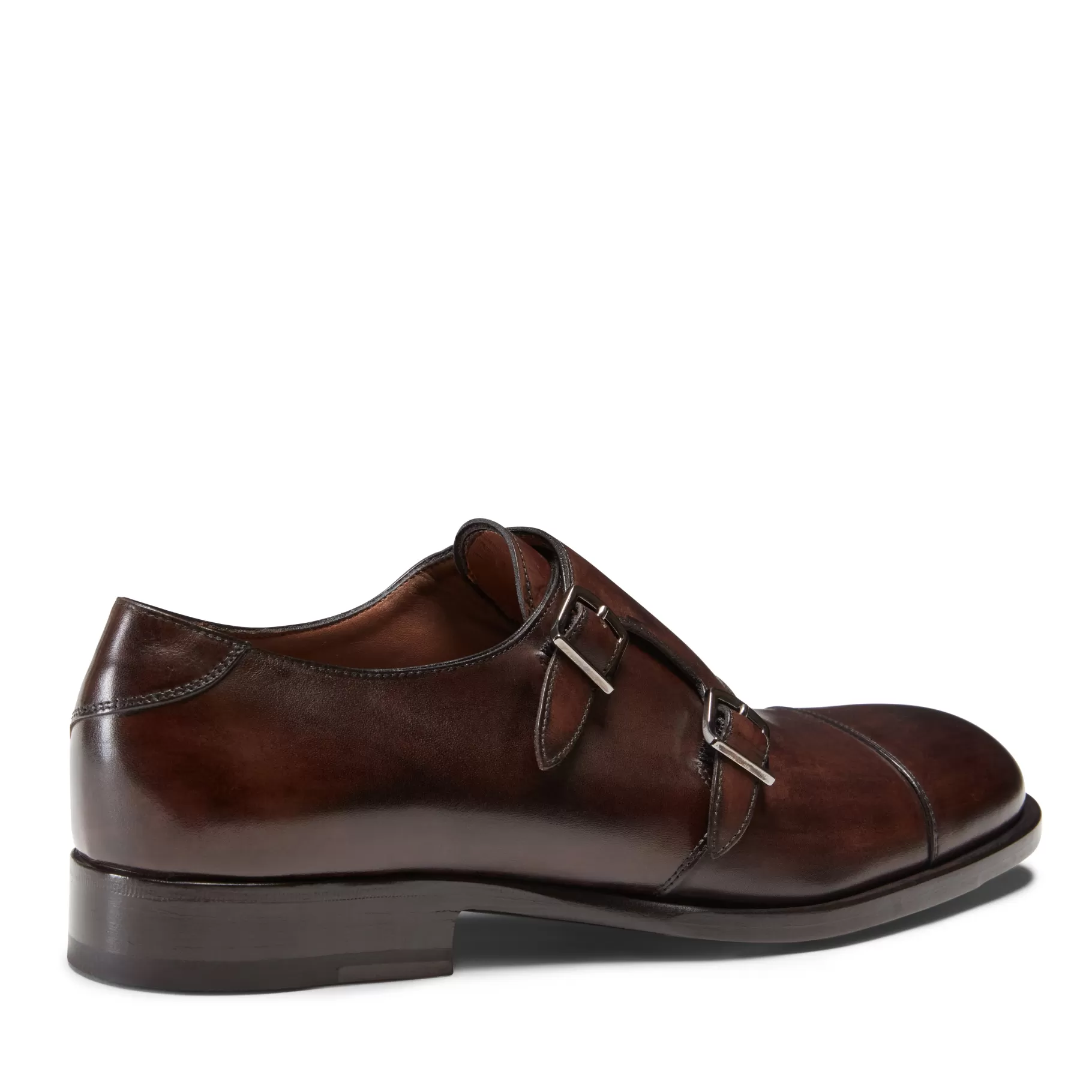 Cheap Fratelli Rossetti Derby doppia fibbia in pelle colore - Ebano