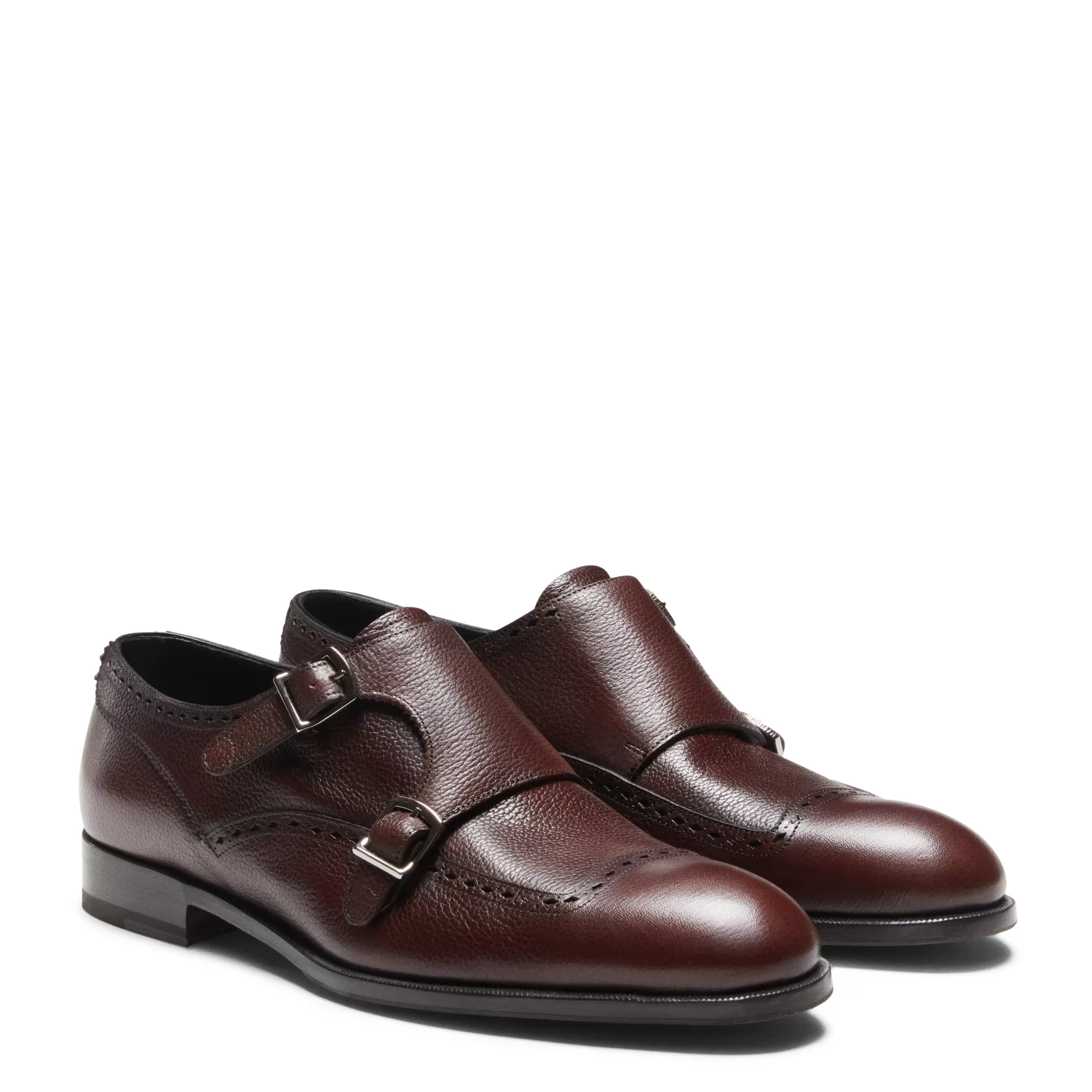 Cheap Fratelli Rossetti Derby fibbia da uomo in pelle colore - Mandorla