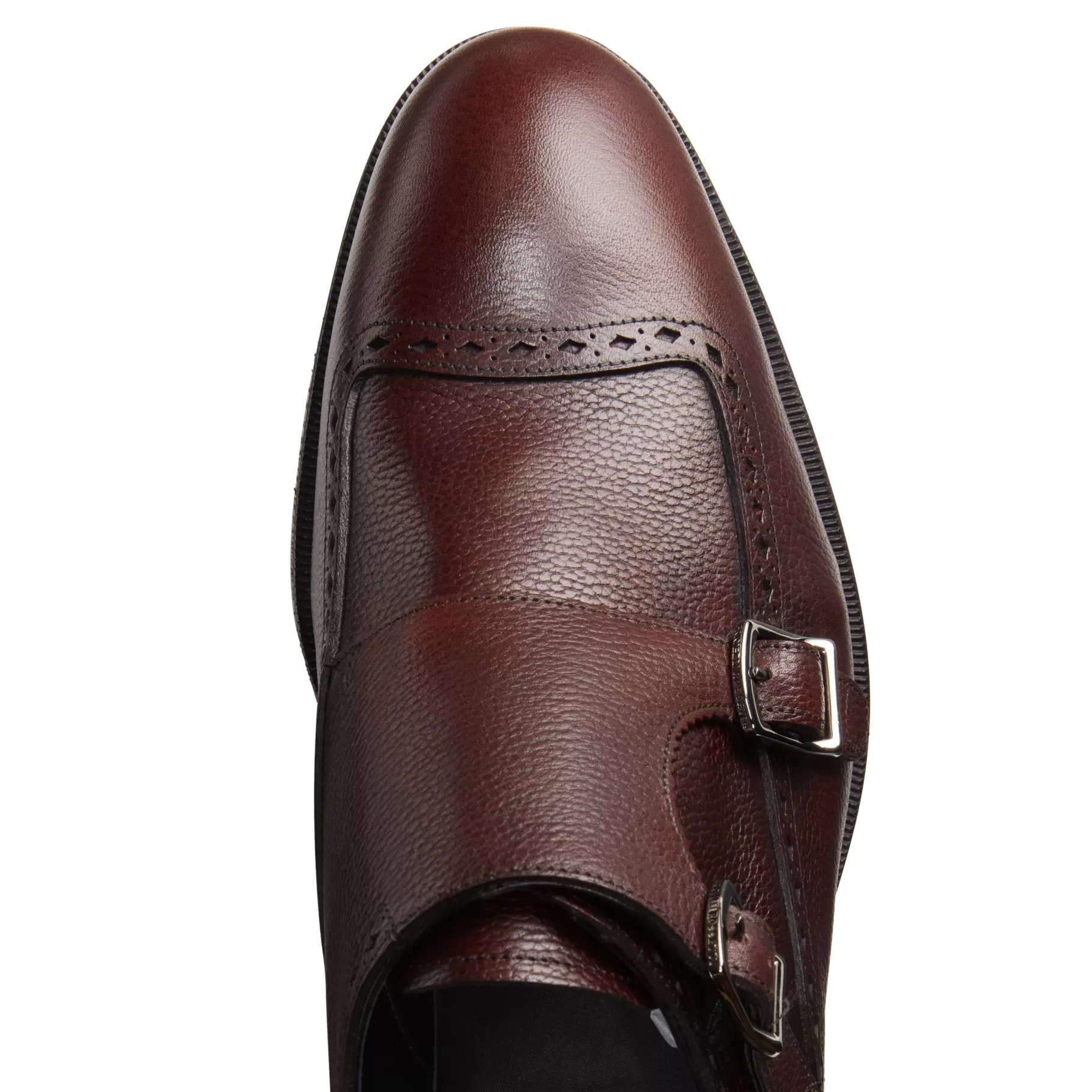 Cheap Fratelli Rossetti Derby fibbia da uomo in pelle colore - Mandorla