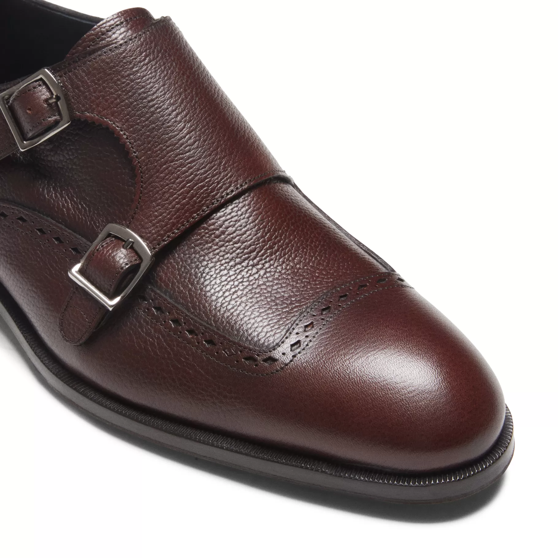 Cheap Fratelli Rossetti Derby fibbia da uomo in pelle colore - Mandorla
