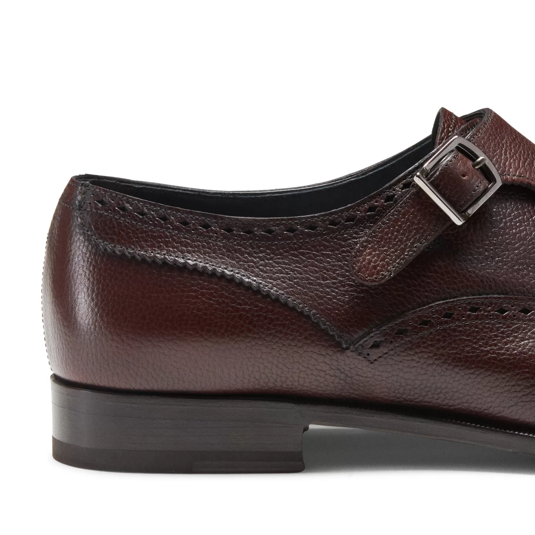 Cheap Fratelli Rossetti Derby fibbia da uomo in pelle colore - Mandorla