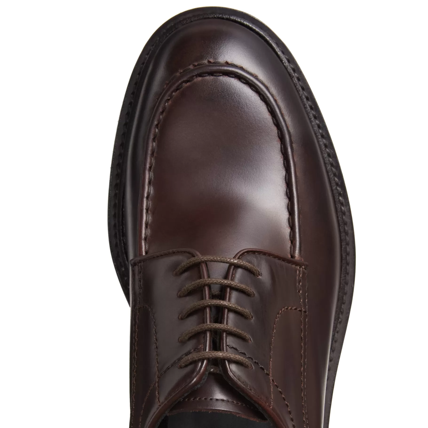 Hot Fratelli Rossetti Derby in pelle colore marrone- Ebano