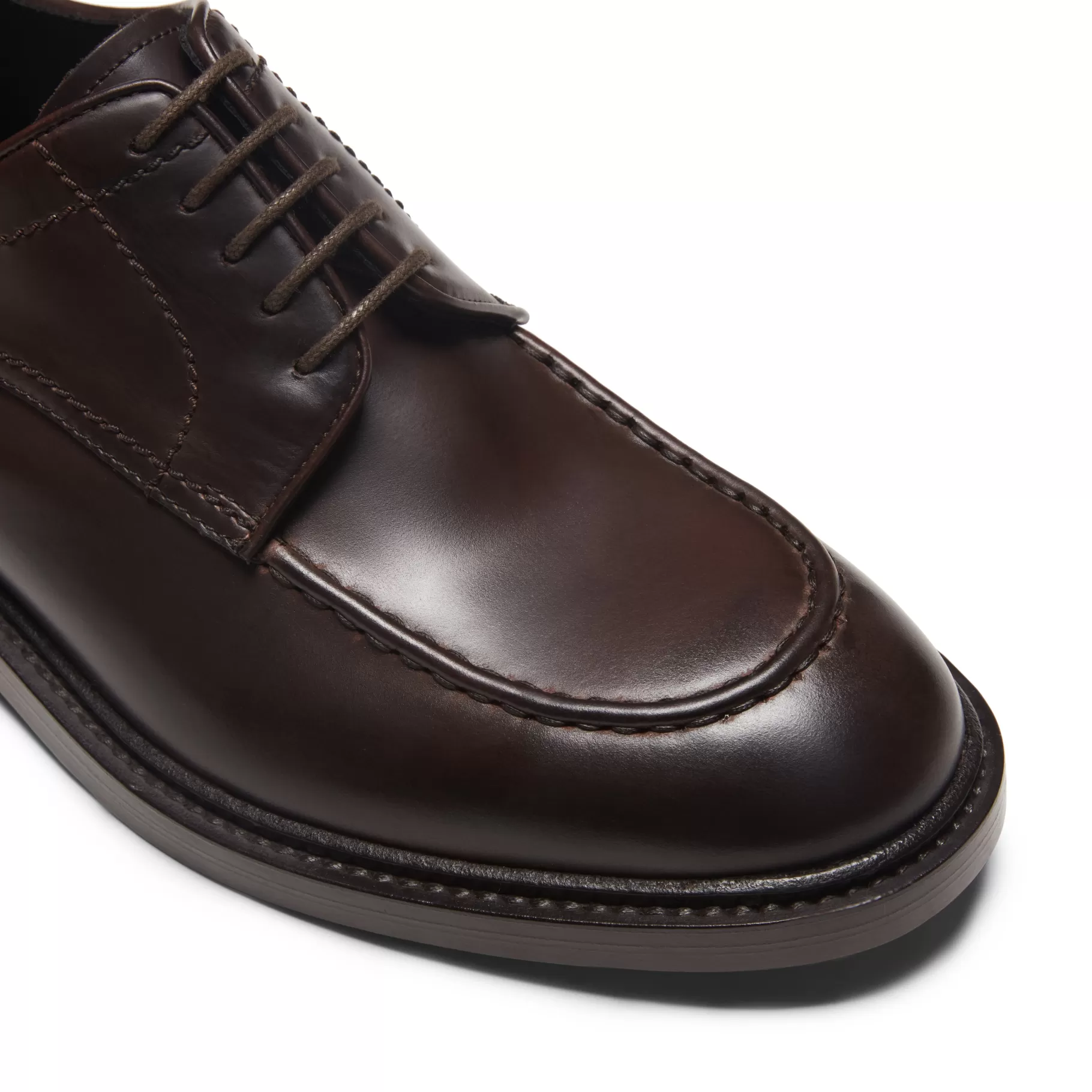 Hot Fratelli Rossetti Derby in pelle colore marrone- Ebano