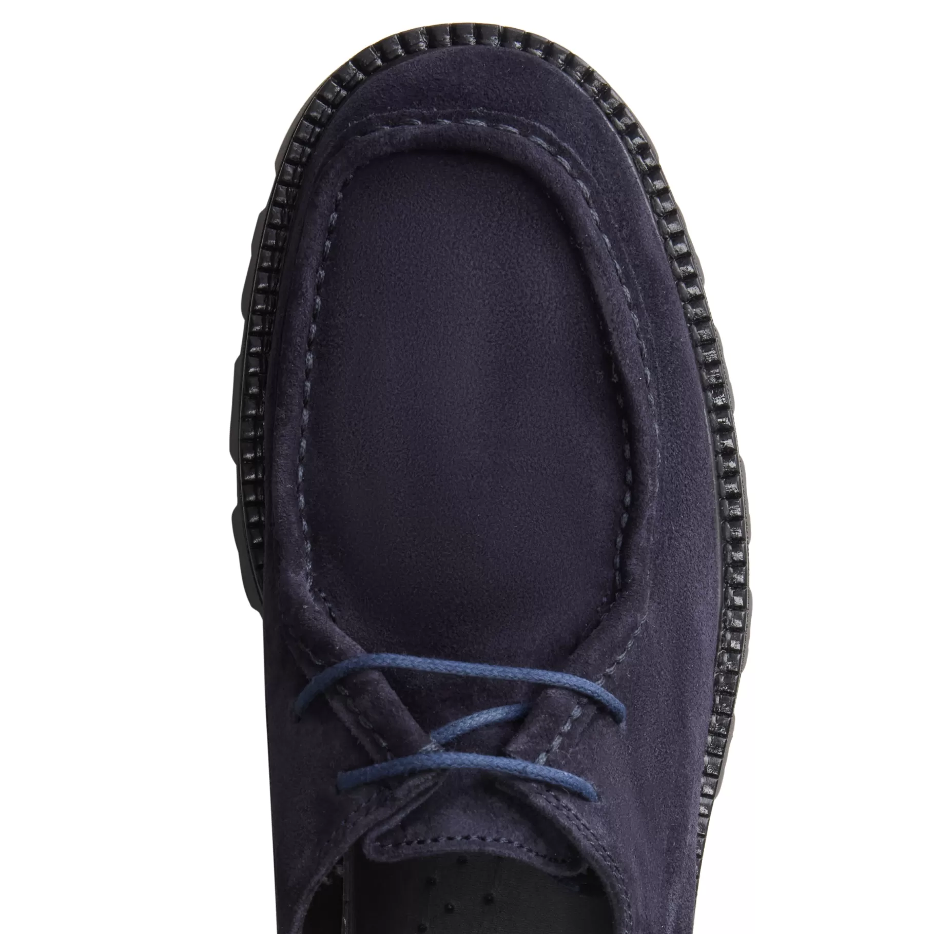 Shop Fratelli Rossetti Derby in suede colore blu - Navy