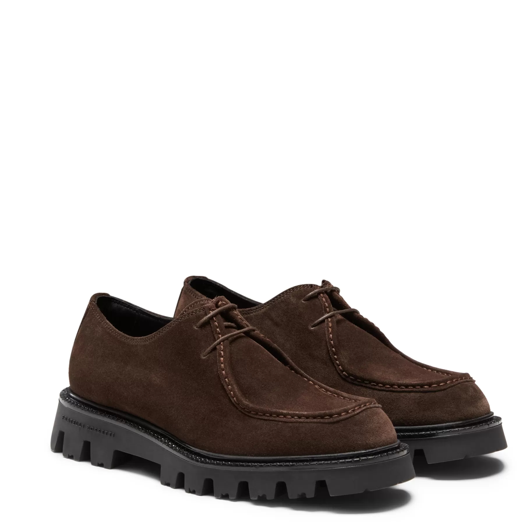 Cheap Fratelli Rossetti Derby in suede colore - Cacao